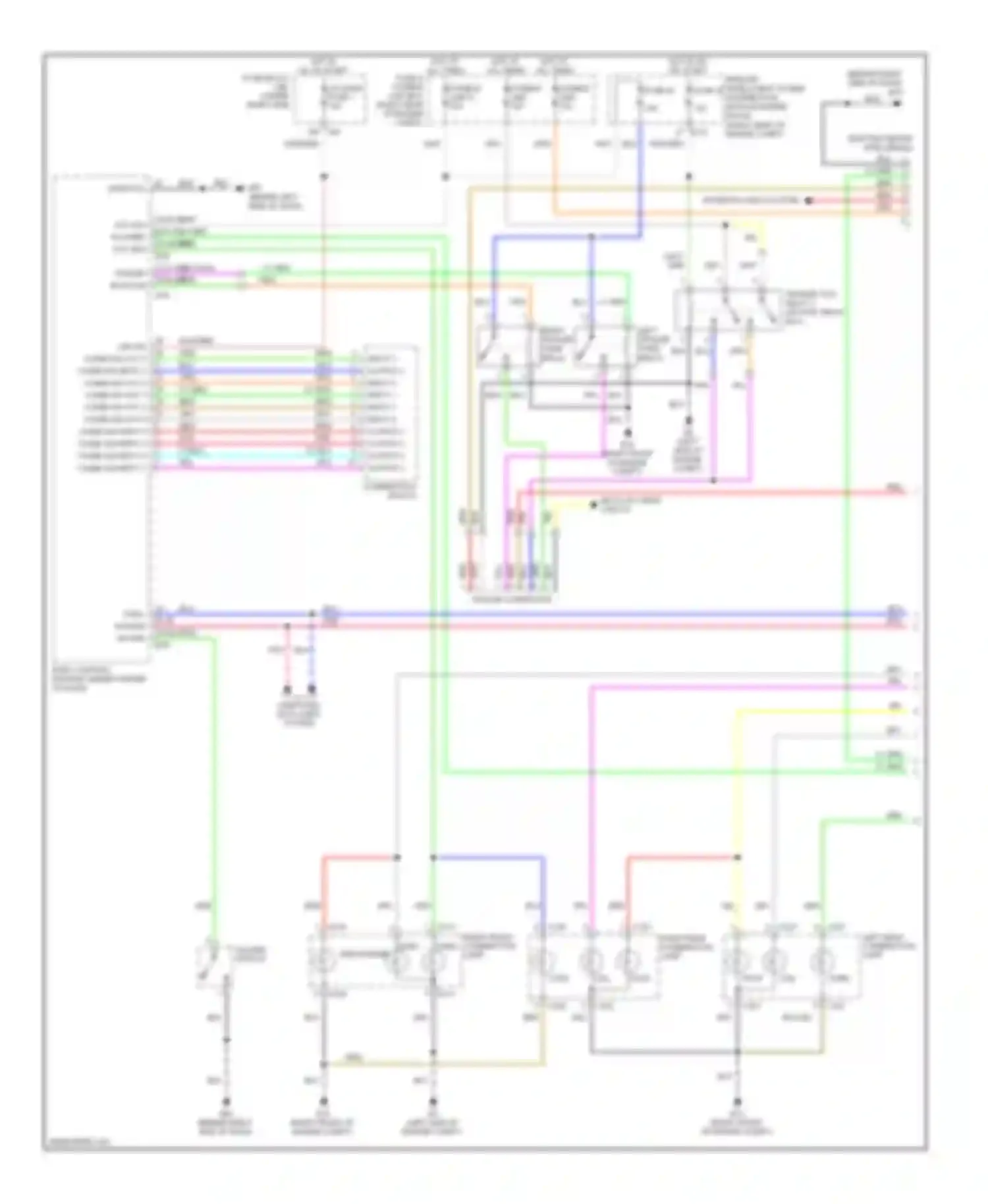 Frontier Nissan D40 (2004-2010): Exterior lamps circuit (1 of 2)