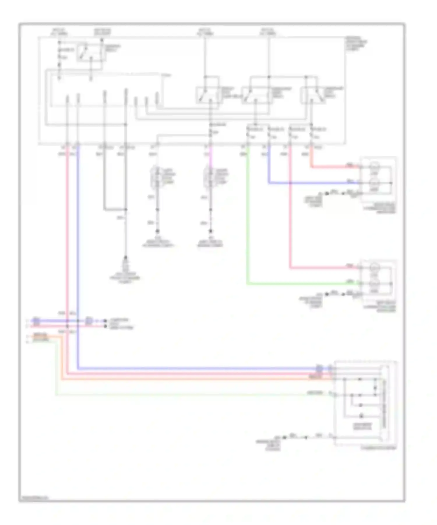 Frontier Nissan D40 (2004-2010): Headlights circuit, without drl (2 of 2)