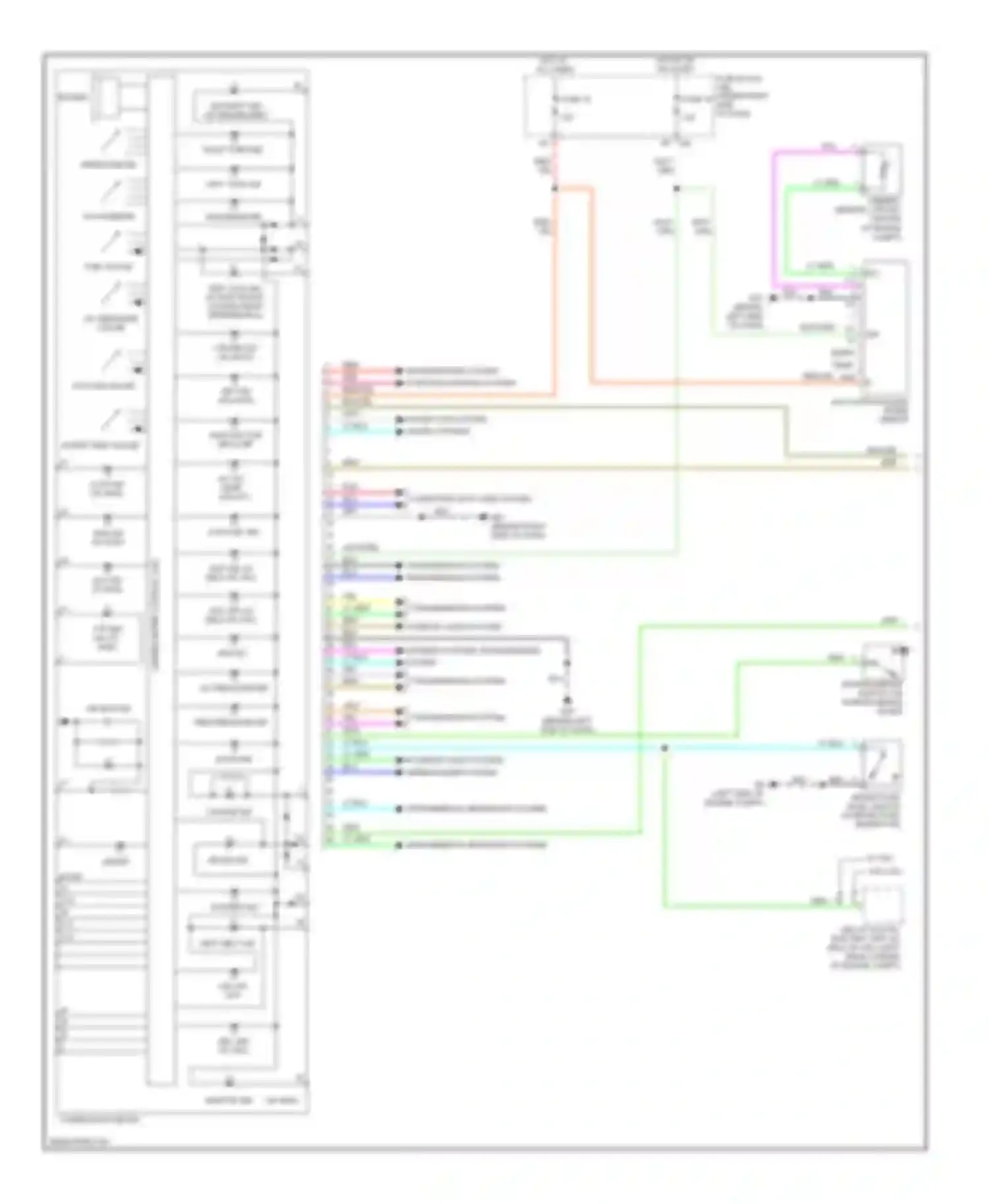 Frontier Nissan D40 (2004-2010): Instrument cluster circuit (1 of 2)
