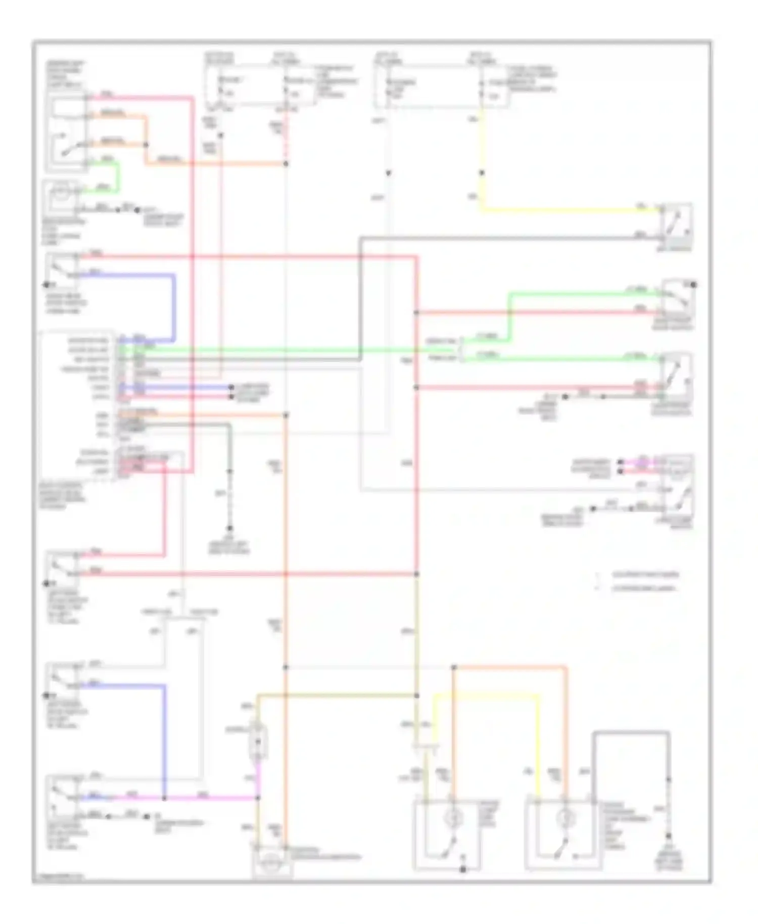 Frontier Nissan D40 (2004-2010): Courtesy lamps circuit, without power door locks