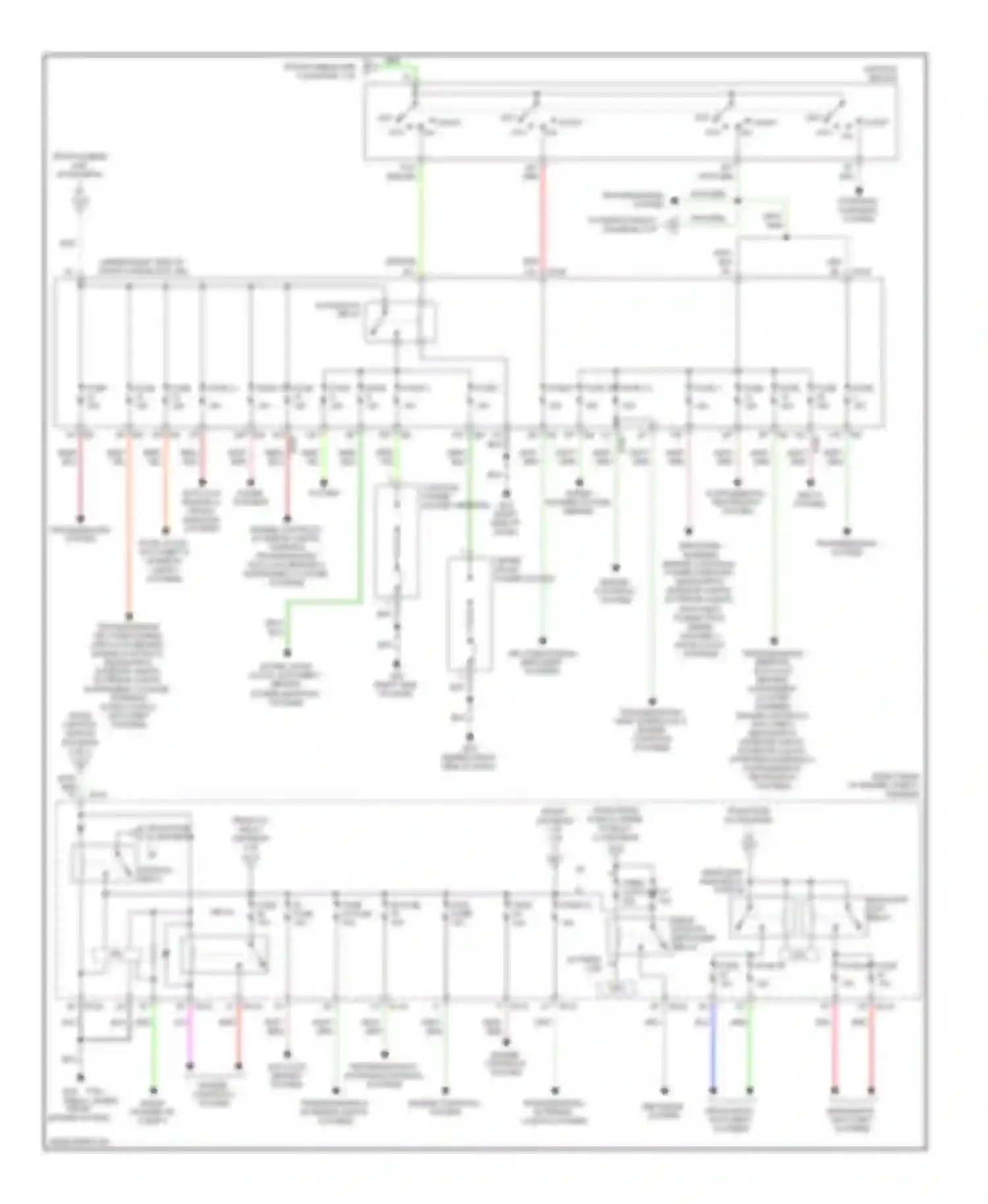 Frontier Nissan D40 (2004-2010): Power distribution circuit (2 of 2)