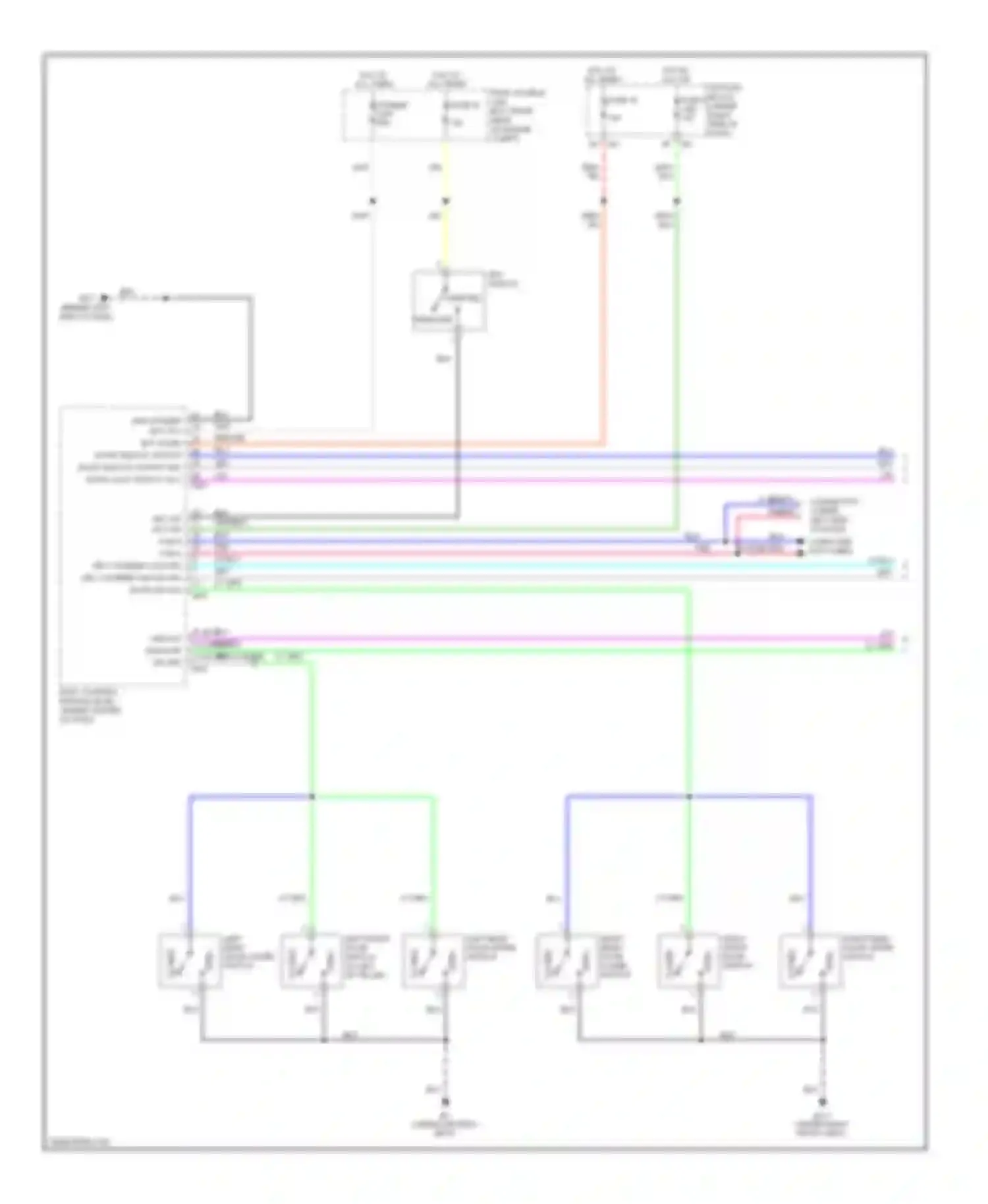 Frontier Nissan D40 (2004-2010): Door lock circuit, king cab (1 of 2)