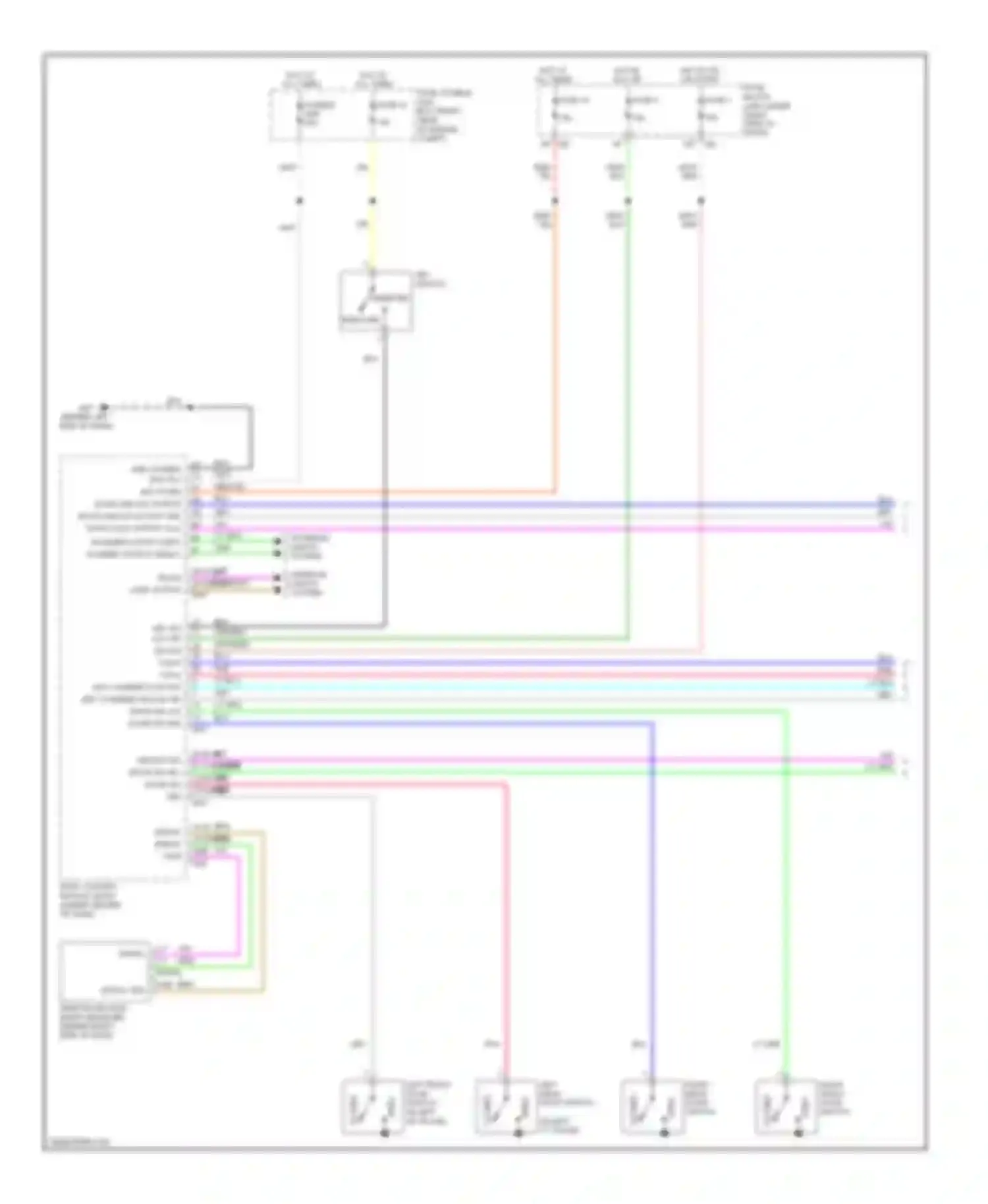 Frontier Nissan D40 (2004-2010): Door lock & keyless entry circuit, crew cab (1 of 2)