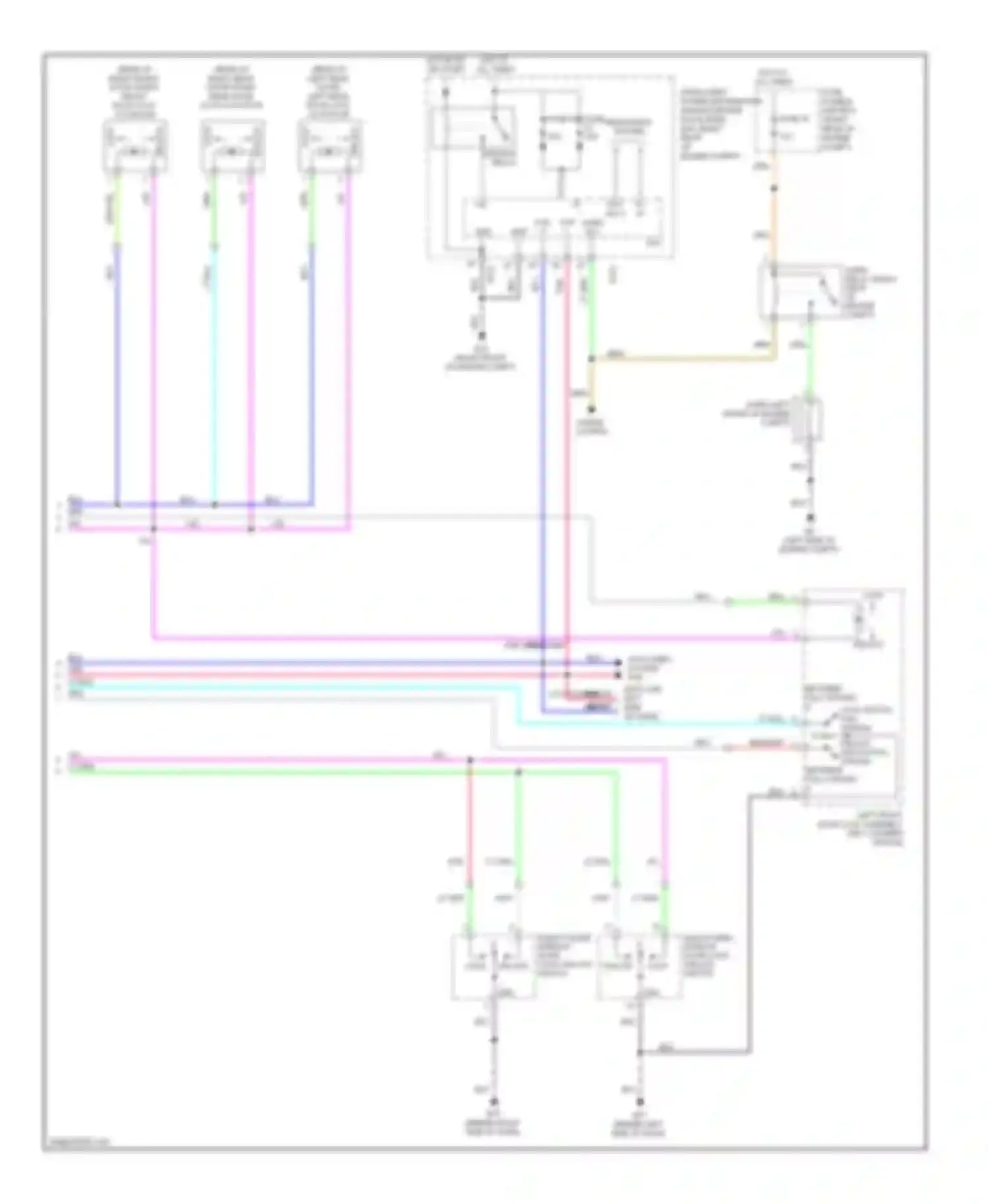Frontier Nissan D40 (2004-2010): Door lock & keyless entry circuit, crew cab (2 of 2)