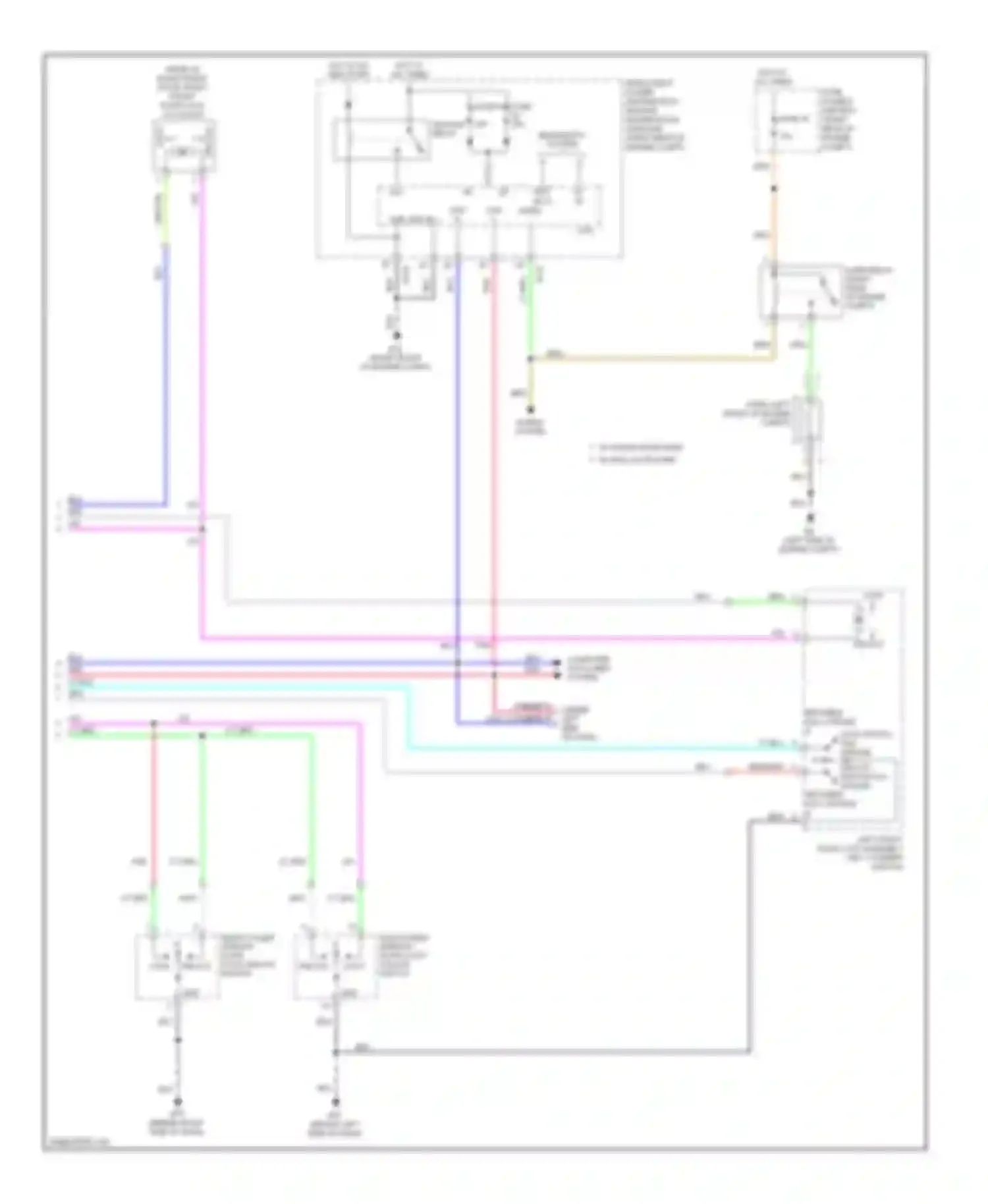 Frontier Nissan D40 (2004-2010): Door lock & keyless entry circuit, king cab (2 of 2)
