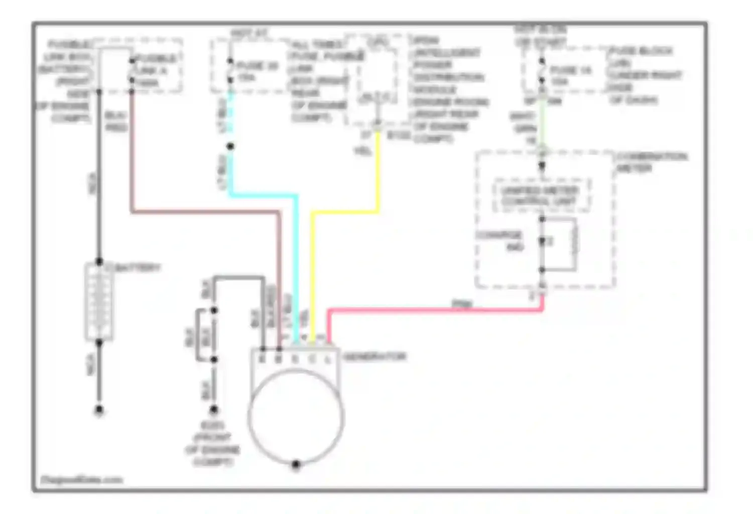 Frontier Nissan D40 (2004-2010): Charging circuit