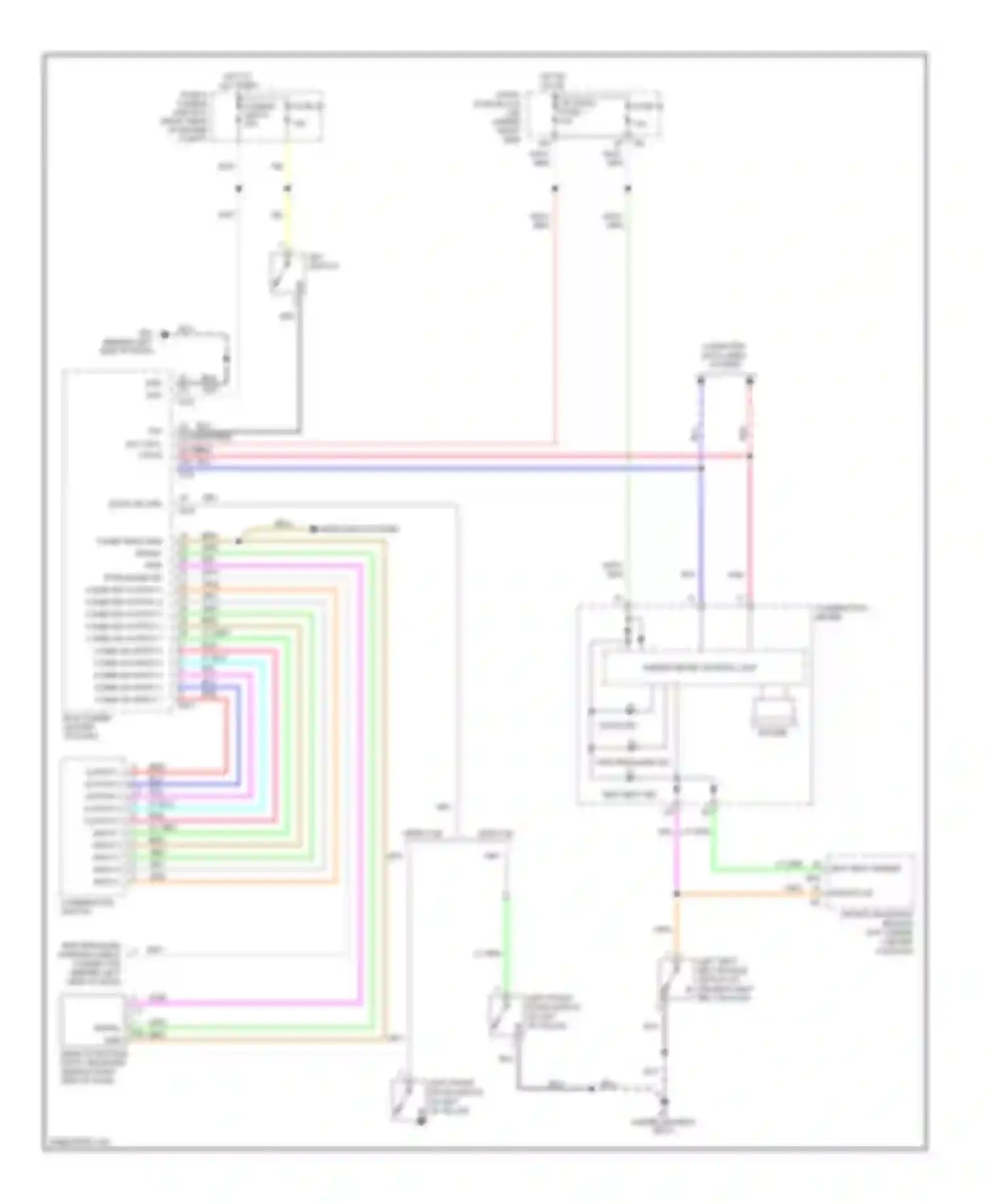 Frontier Nissan D40 (2004-2010): Warning systems circuit