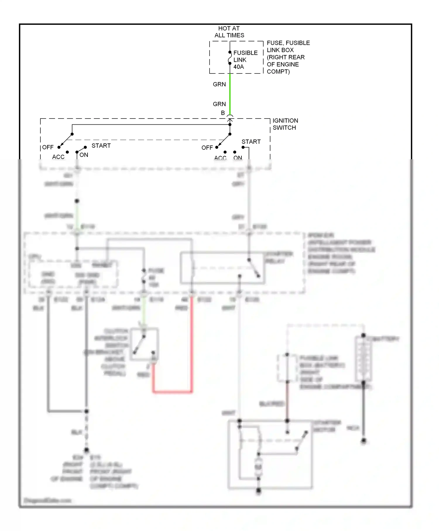 Wiring diagram blk/red for Nissan Frontier D40 (2004-2010) (8 of 8)