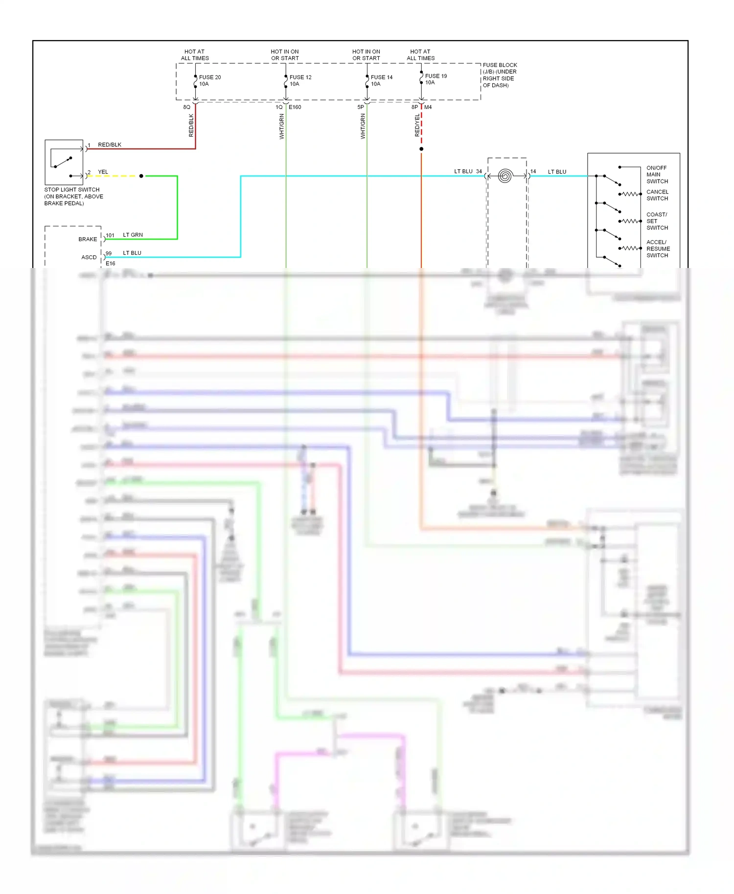 Wiring diagram blu/wht for Nissan Frontier D40 (2004-2010) (2 of 10)
