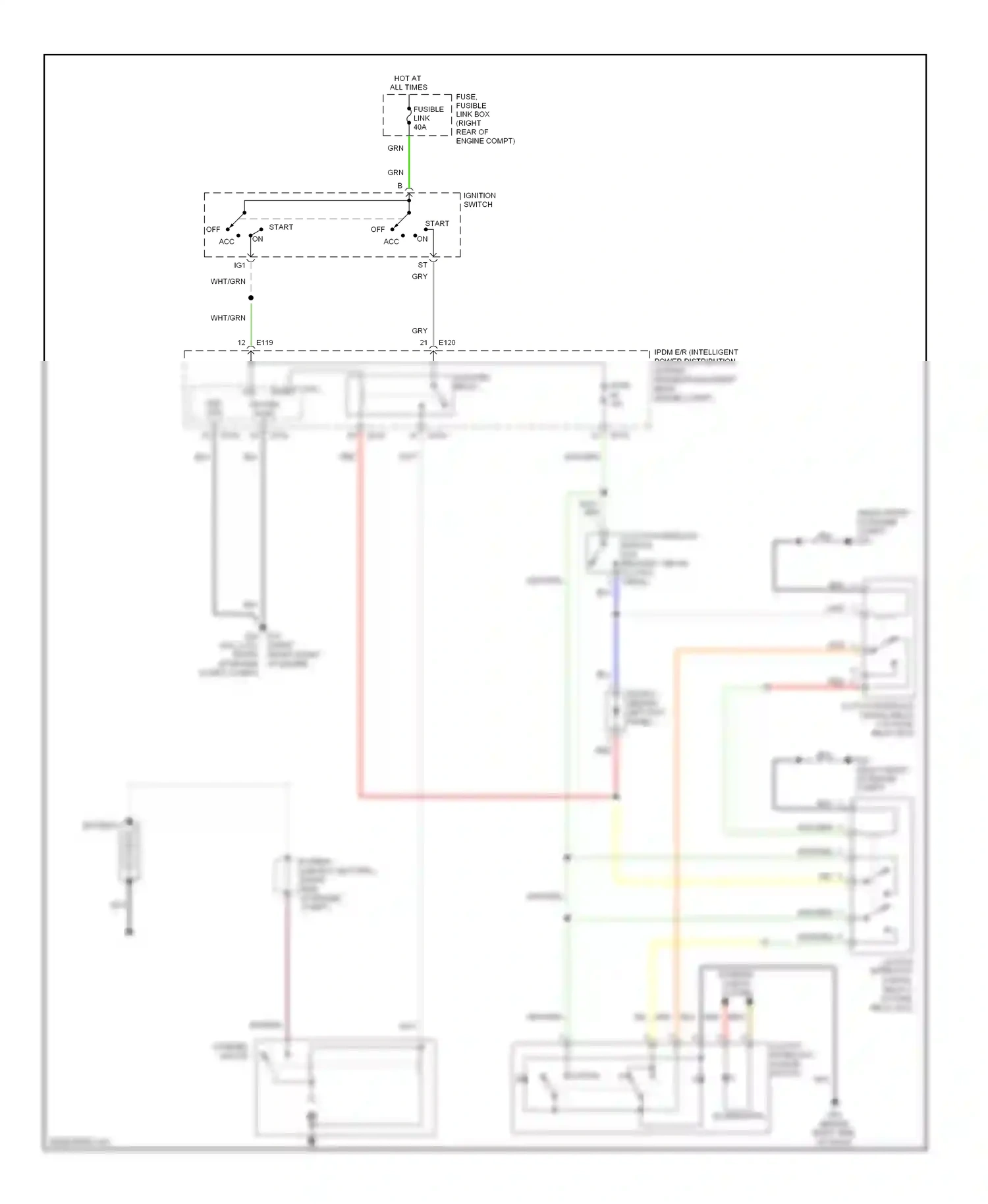 Wiring diagram clutch interlock cancel switch for Nissan Frontier D40 (2004-2010) (1 of 1)