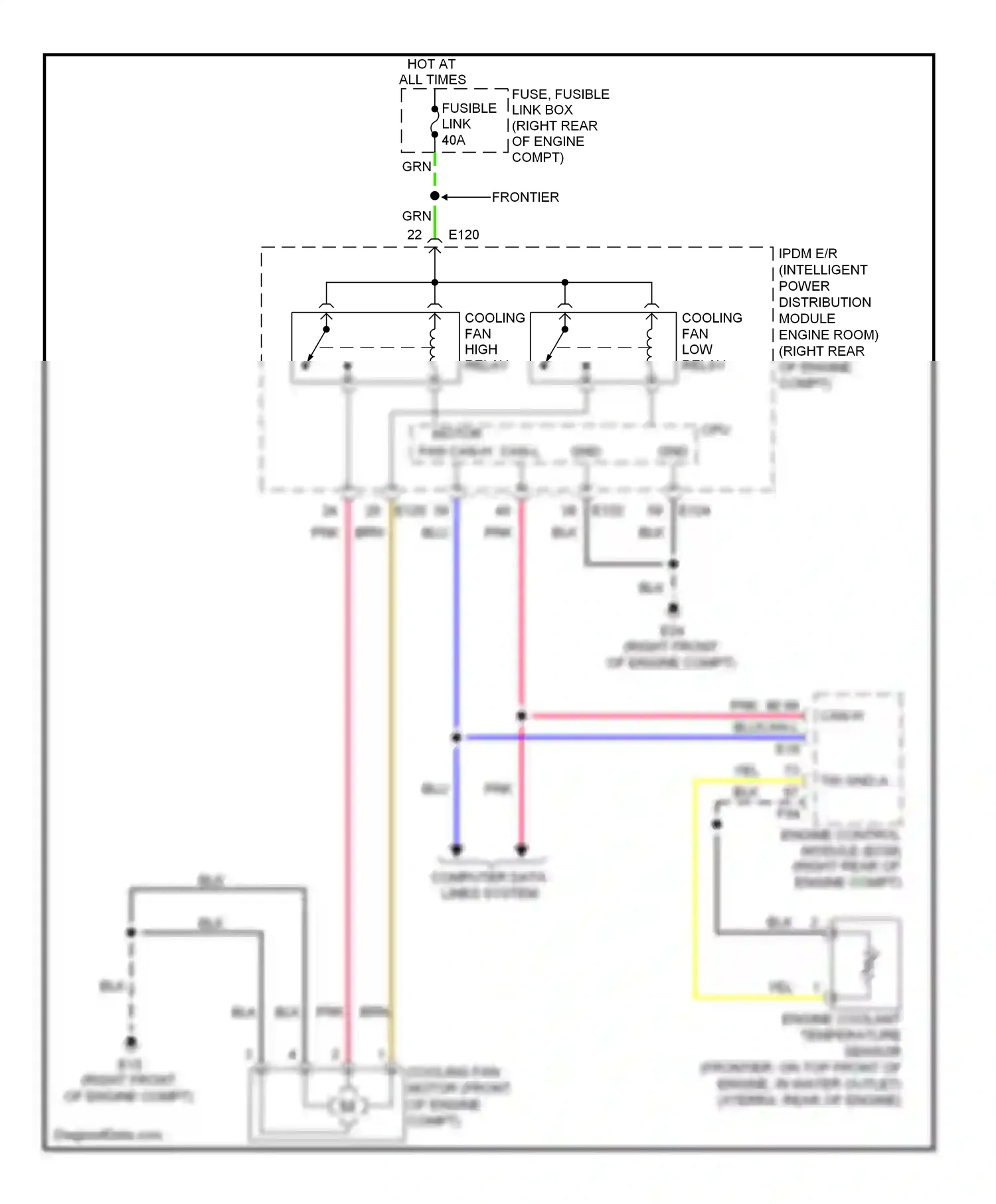 Wiring diagram cpu gnd for Nissan Frontier D40 (2004-2010) (1 of 1)