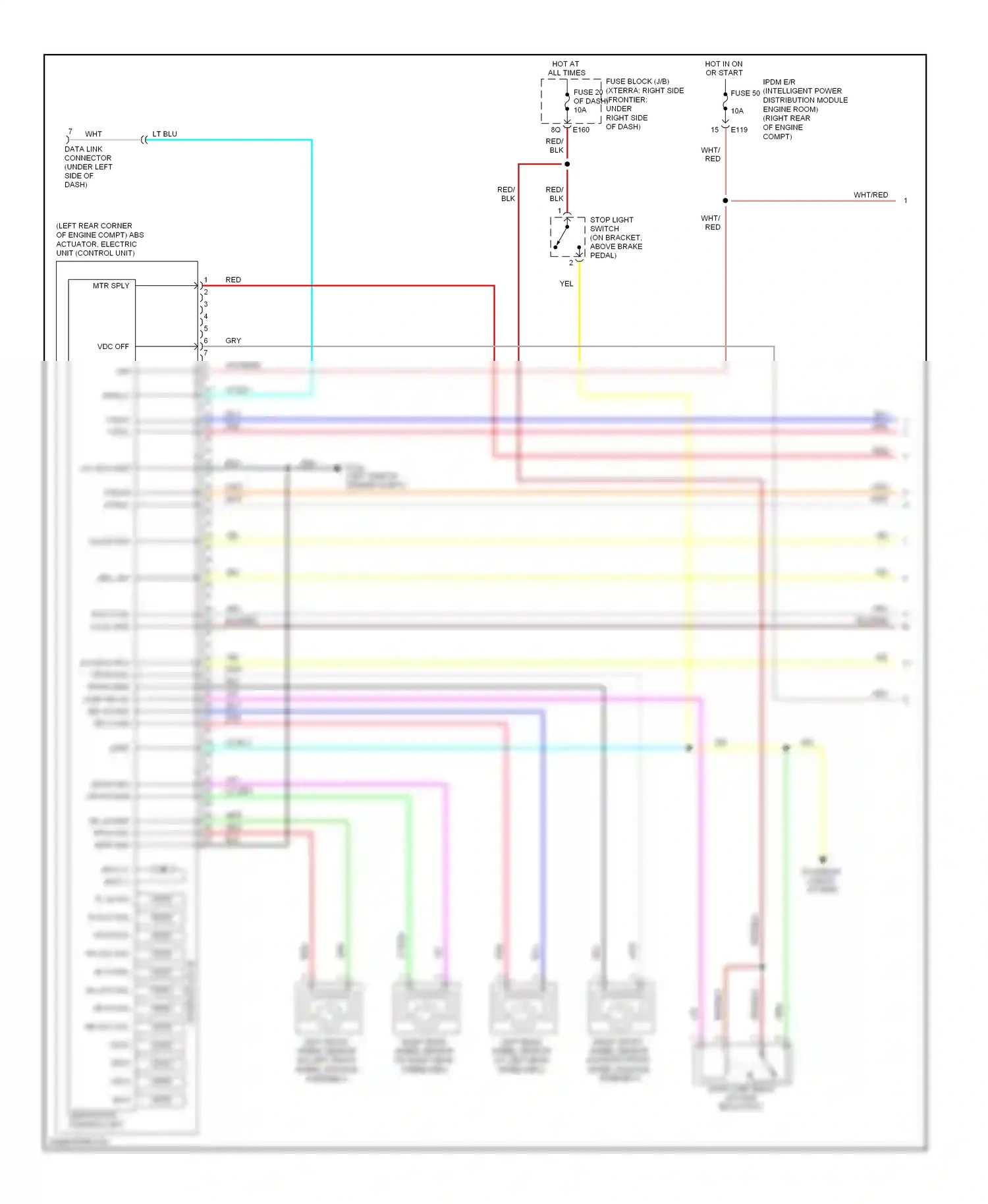Wiring diagram grn for Nissan Frontier D40 (2004-2010) (1 of 69)