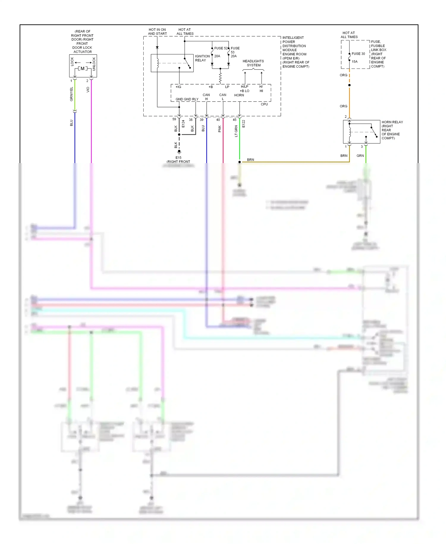 Wiring diagram ig b+ for Nissan Frontier D40 (2004-2010) (1 of 1)