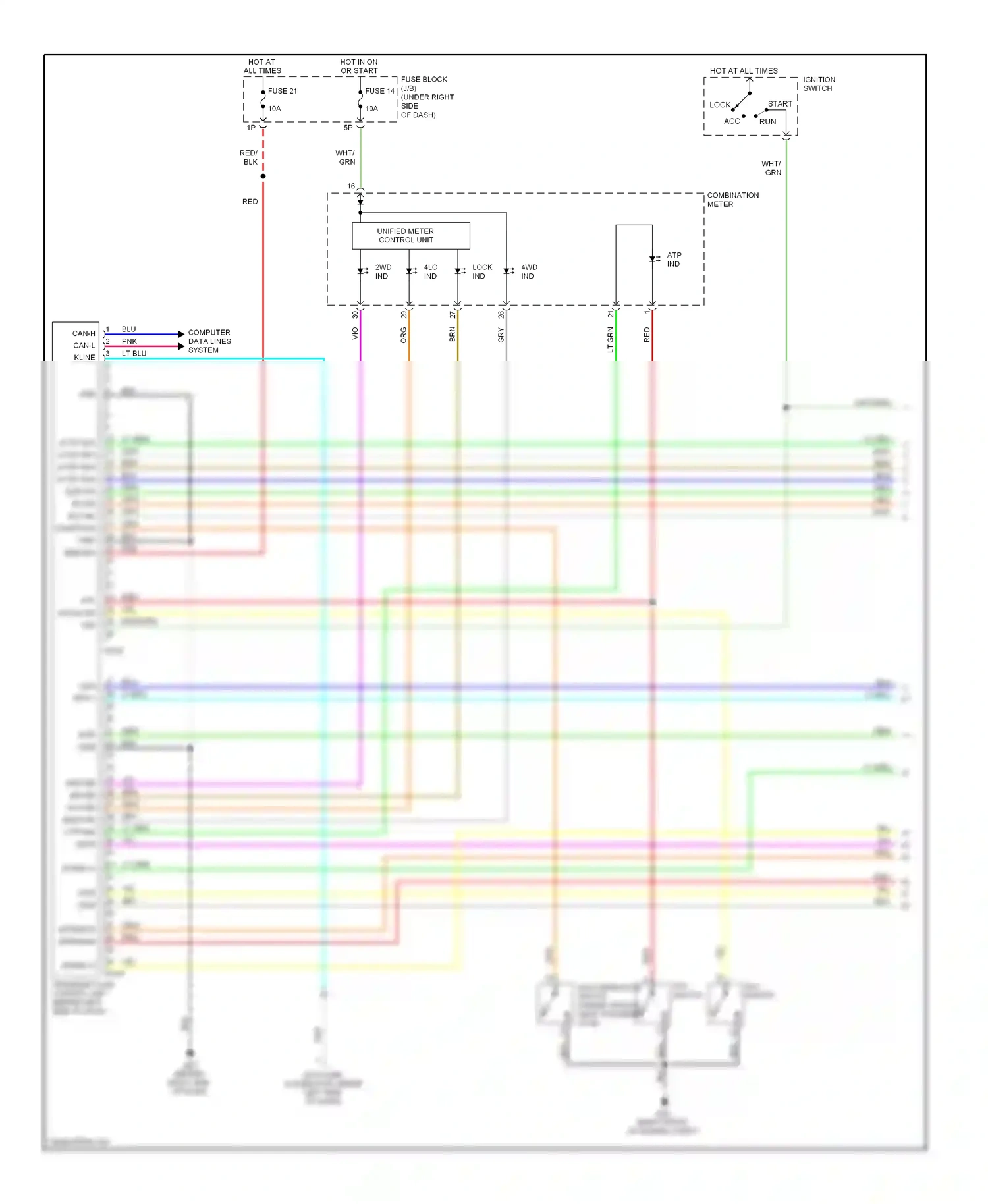 Wiring diagram mtr gnd for Nissan Frontier D40 (2004-2010) (1 of 1)