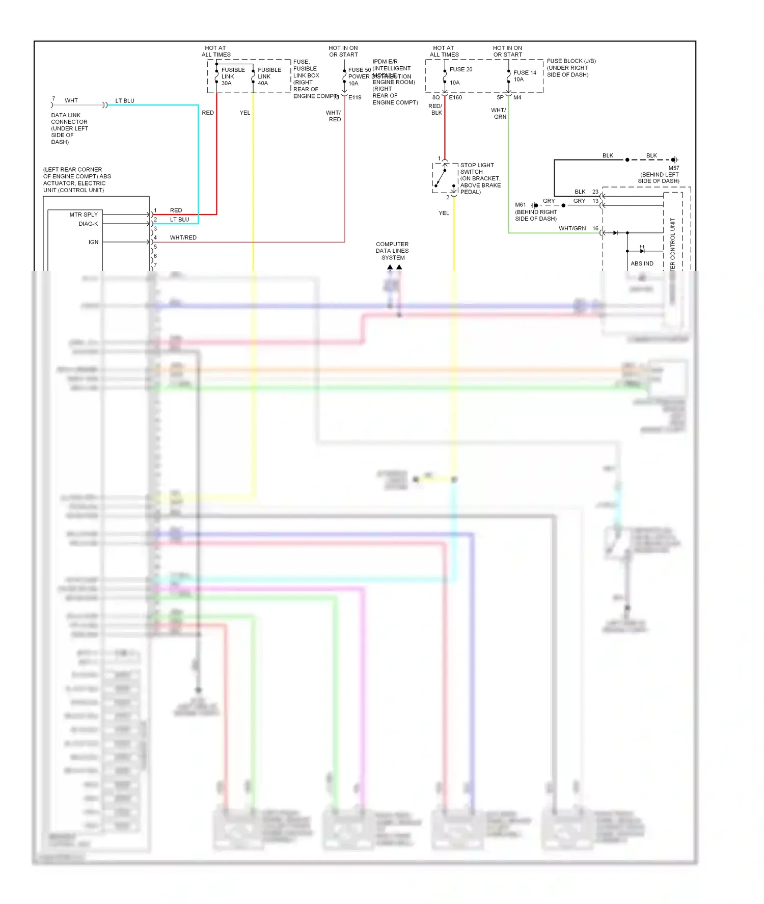 Wiring diagram slip ind for Nissan Frontier D40 (2004-2010) (1 of 2)