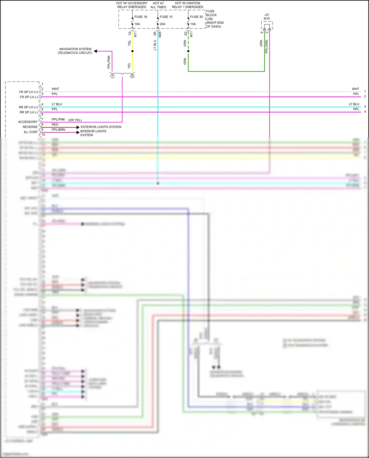 Wiring diagram av control unit for Nissan Frontier D41 (2021-2024) (7 of 19)