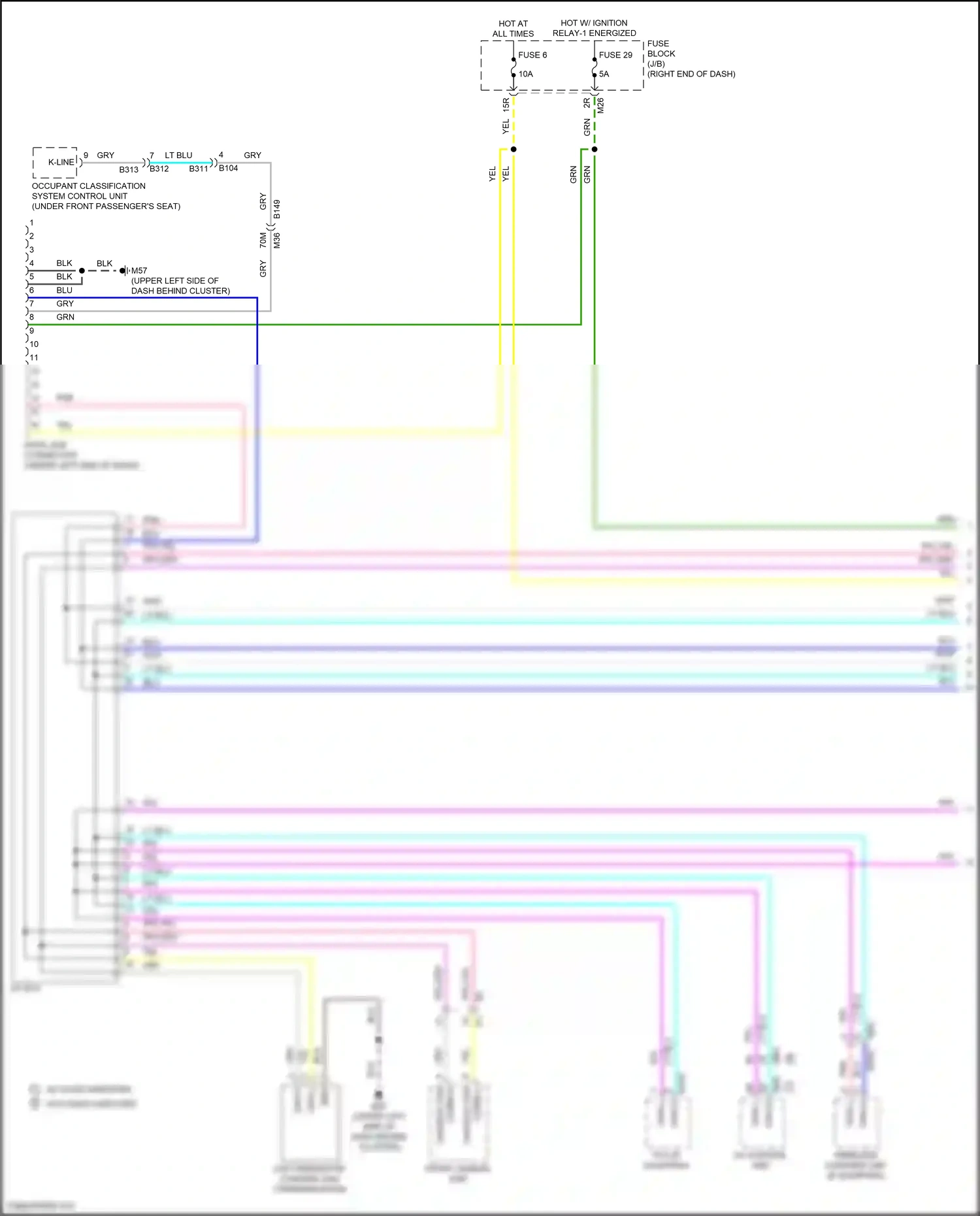 Wiring diagram av control unit for Nissan Frontier D41 (2021-2024) (2 of 19)