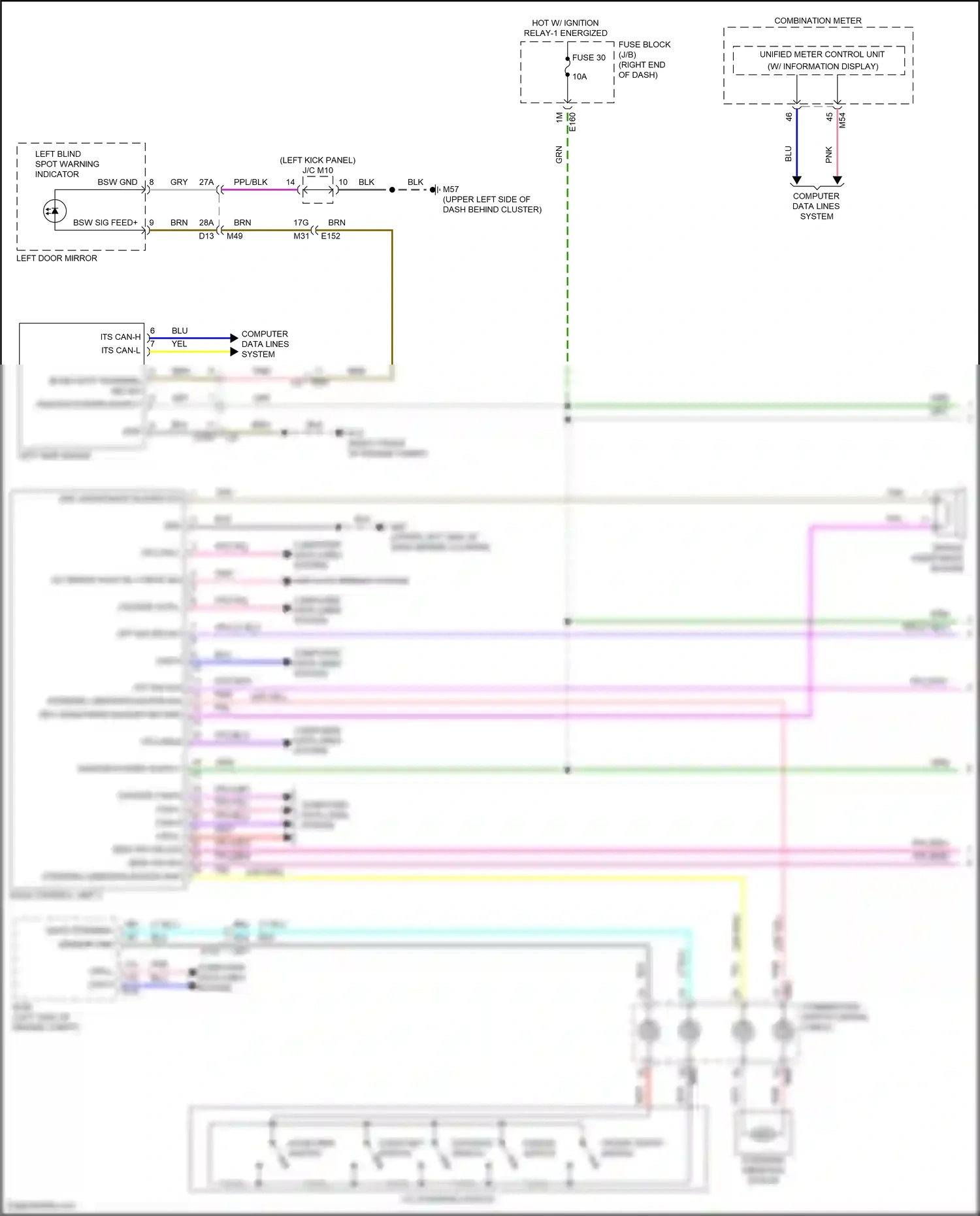 Wiring diagram cancel switch for Nissan Frontier D41 (2021-2024) (2 of 2)