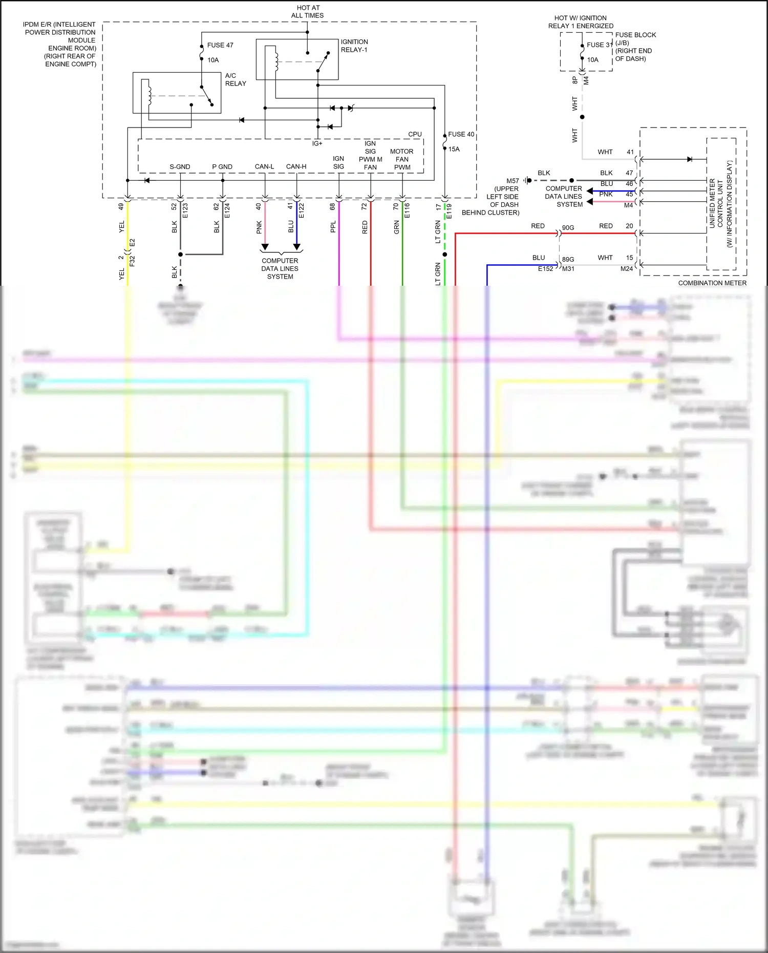 Wiring diagram control unit) for Nissan Frontier D41 (2021-2024) (2 of 2)