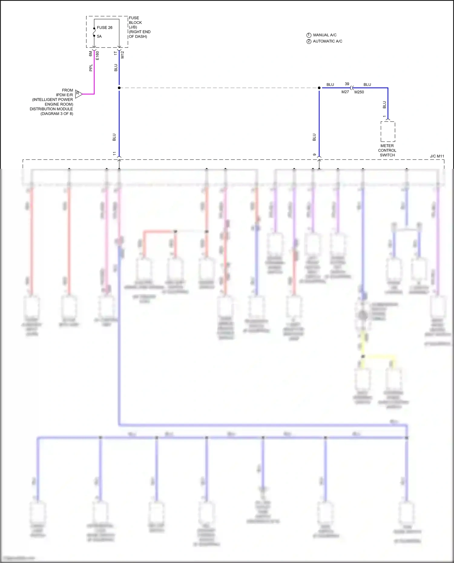 Wiring diagram differential lock mode switch for Nissan Frontier D41 (2021-2024) (4 of 4)