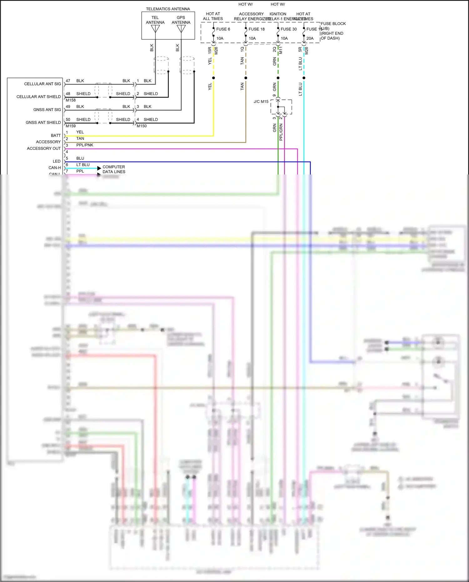 Wiring diagram hf/vr mode change for Nissan Frontier D41 (2021-2024) (5 of 5)