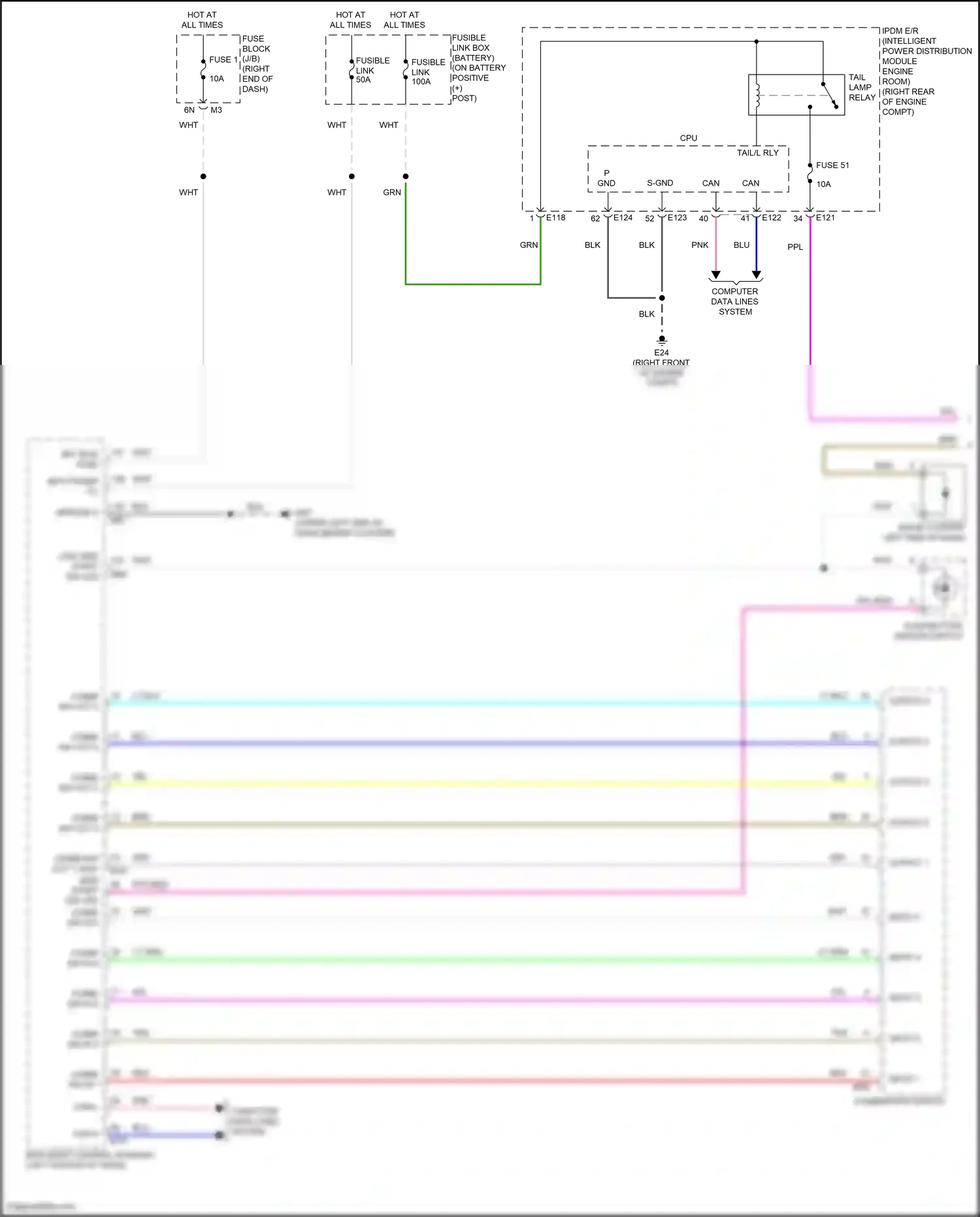Wiring diagram output 1 for Nissan Frontier D41 (2021-2024) (4 of 6)