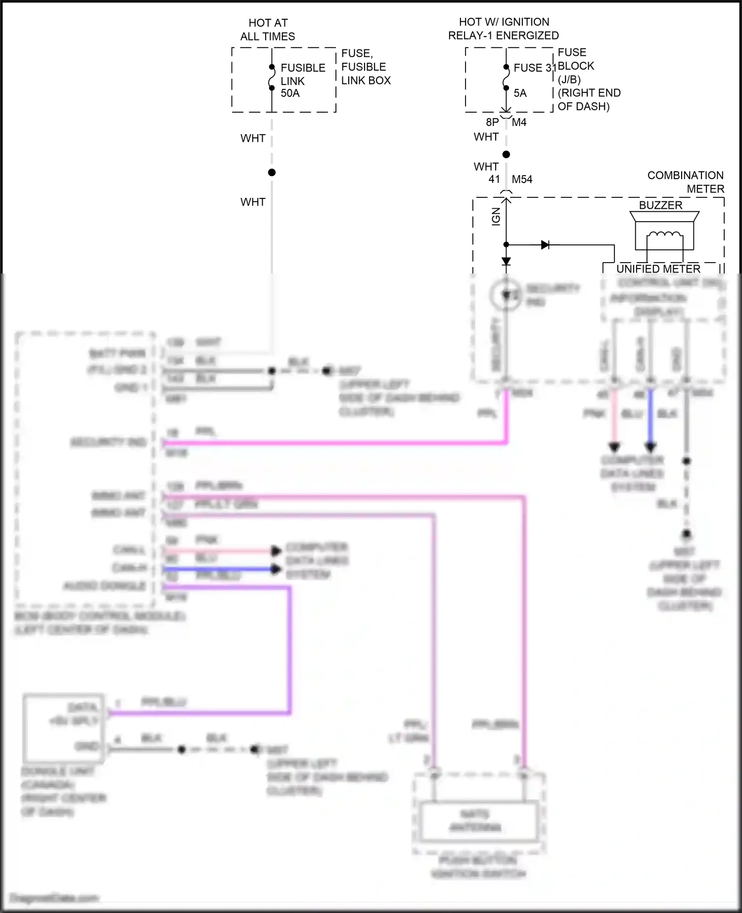 Wiring diagram ppl/blu for Nissan Frontier D41 (2021-2024) (9 of 26)