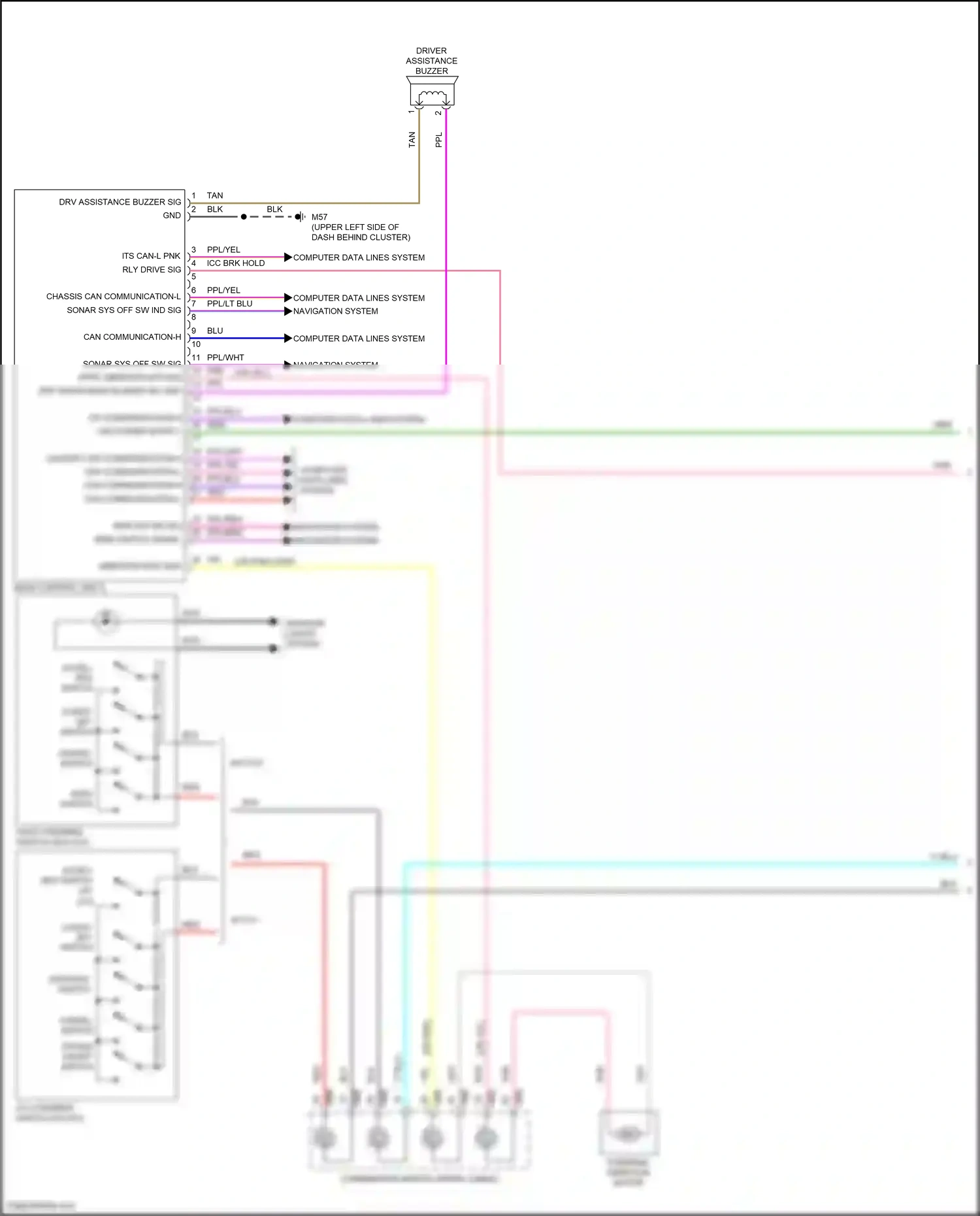 Wiring diagram ppl/yel for Nissan Frontier D41 (2021-2024) (6 of 15)