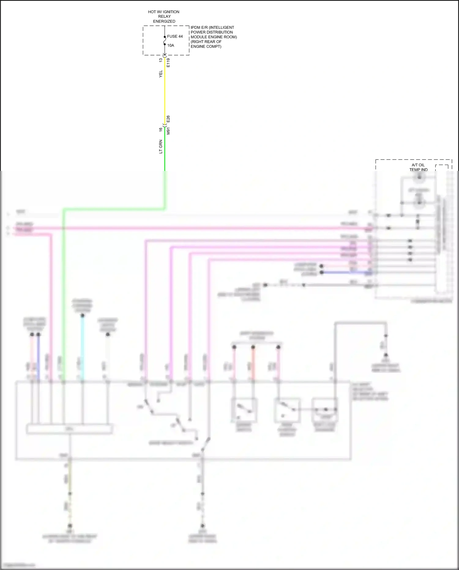 Wiring diagram shift interlock system for Nissan Frontier D41 (2021-2024) (1 of 1)