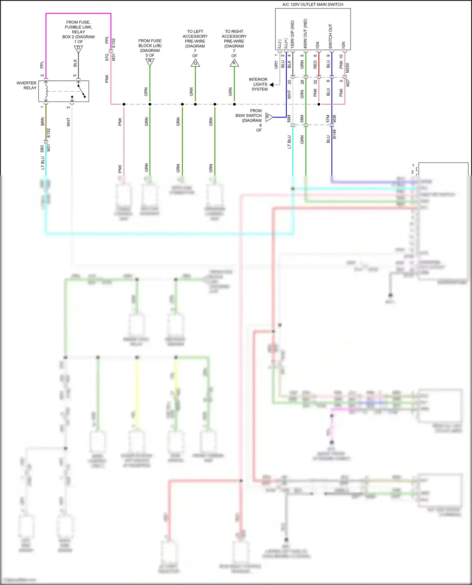 Wiring diagram sonar system off switch for Nissan Frontier D41 (2021-2024) (4 of 6)