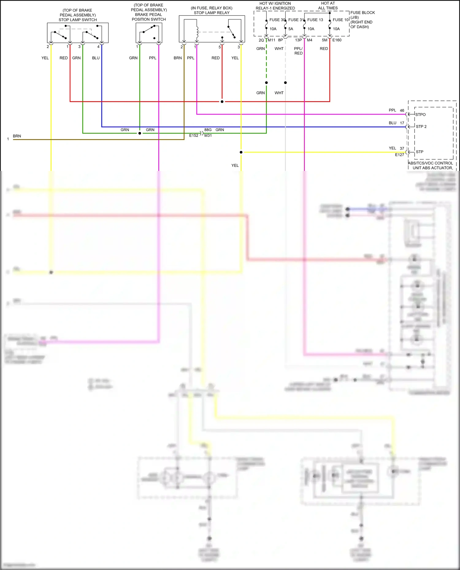 Wiring diagram stop lamp switch for Nissan Frontier D41 (2021-2024) (2 of 10)