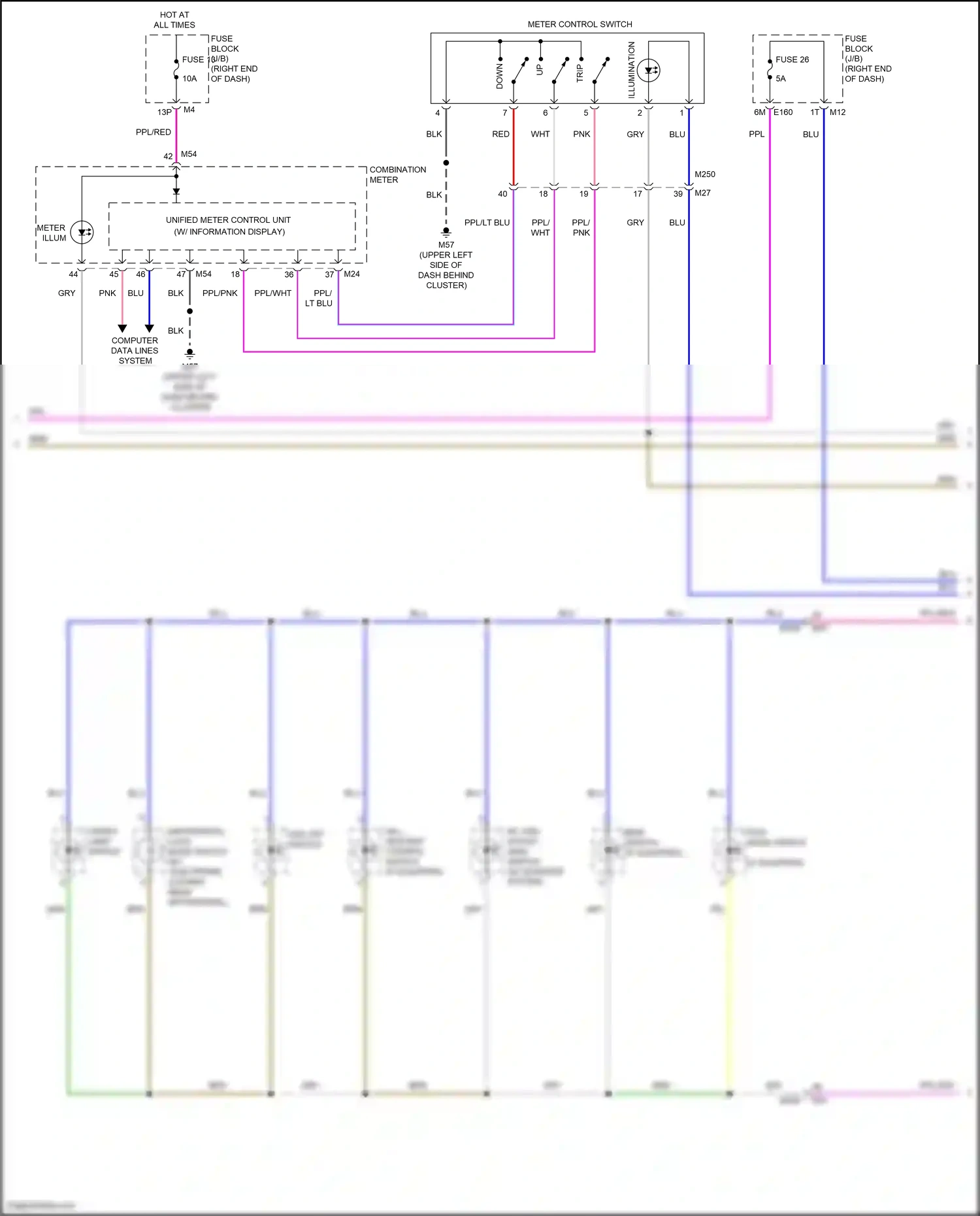 Wiring diagram tow mode switch for Nissan Frontier D41 (2021-2024) (2 of 3)
