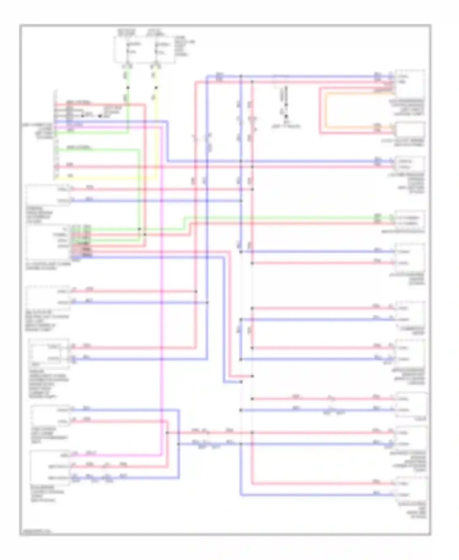 GT-R Nissan I facelift (2010-2014): Computer data lines circuit