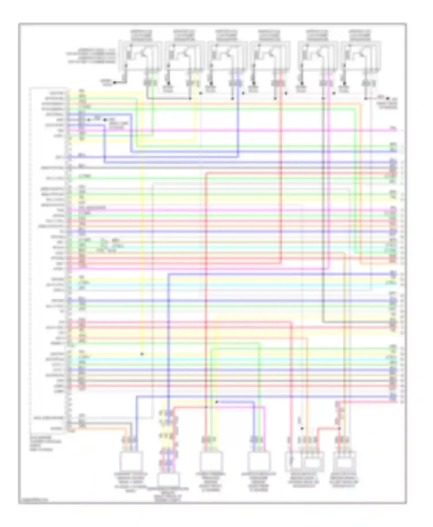 GT-R Nissan I facelift (2010-2014): Wiring diagram engine performance 3.8l (1 of 5)
