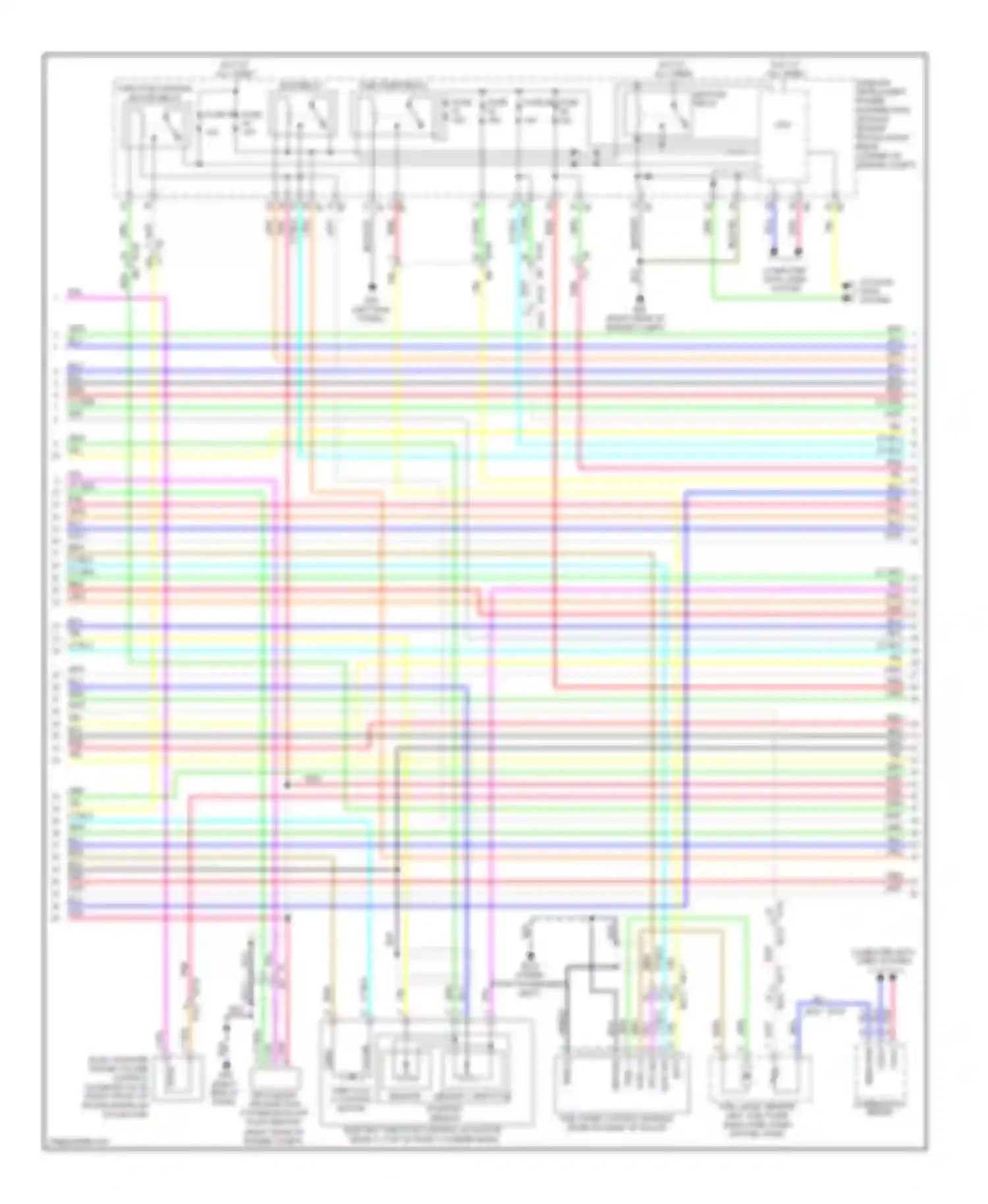 GT-R Nissan I facelift (2010-2014): Wiring diagram engine performance 3.8l (2 of 5)