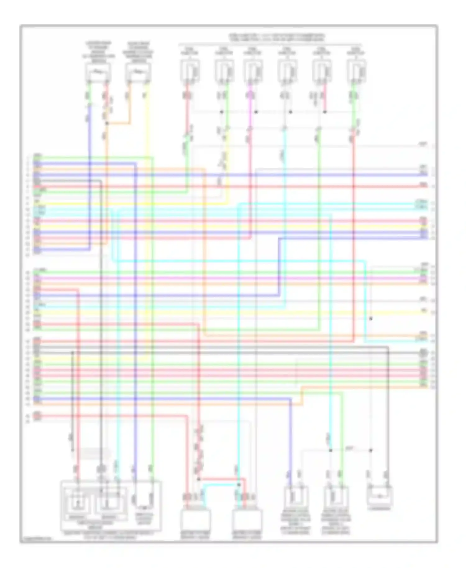 GT-R Nissan I facelift (2010-2014): Wiring diagram engine performance 3.8l (3 of 5)
