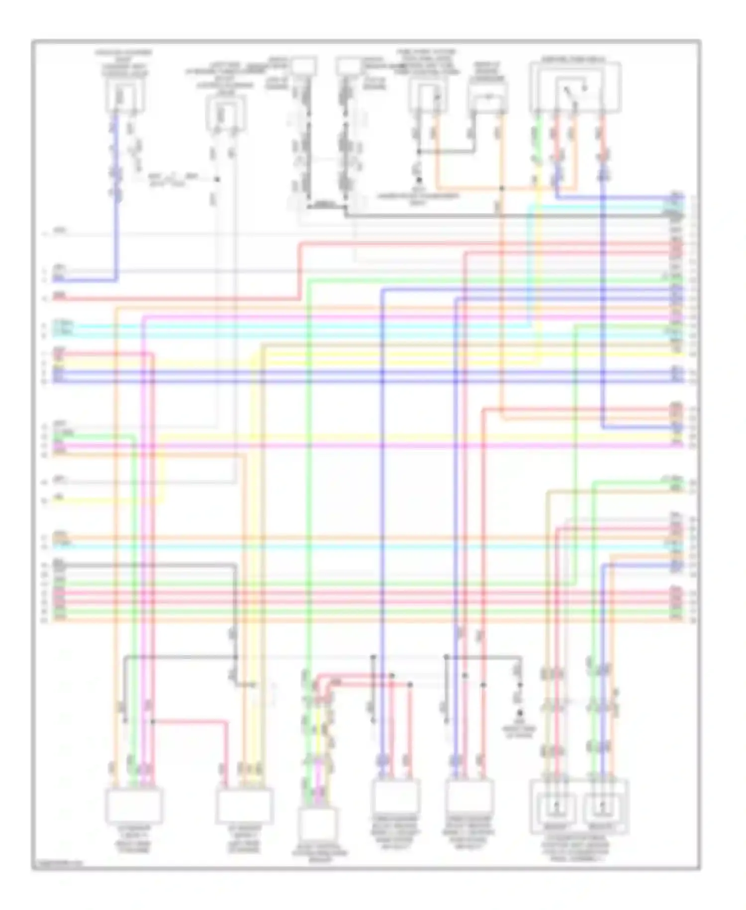 GT-R Nissan I facelift (2010-2014): Wiring diagram engine performance 3.8l (4 of 5)
