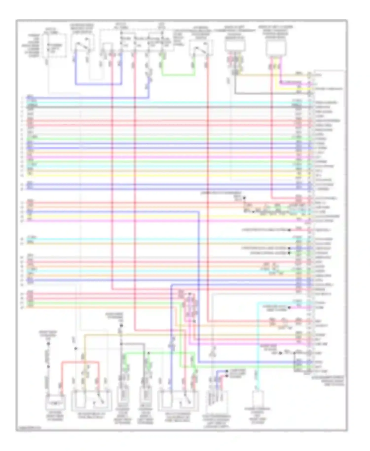 GT-R Nissan I facelift (2010-2014): Wiring diagram engine performance 3.8l (5 of 5)