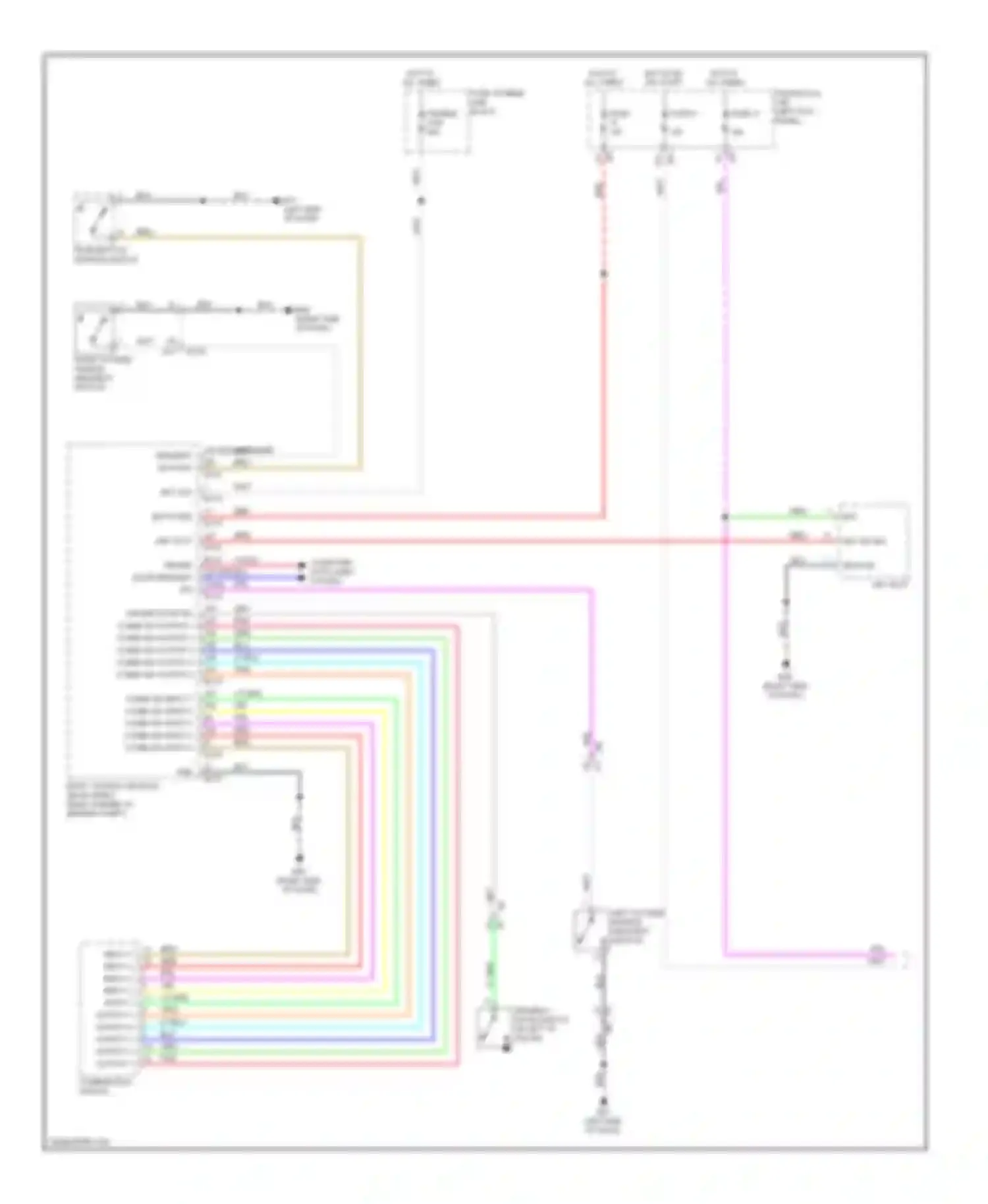 GT-R Nissan I facelift (2010-2014): Headlights circuit, without drl (1 of 2)
