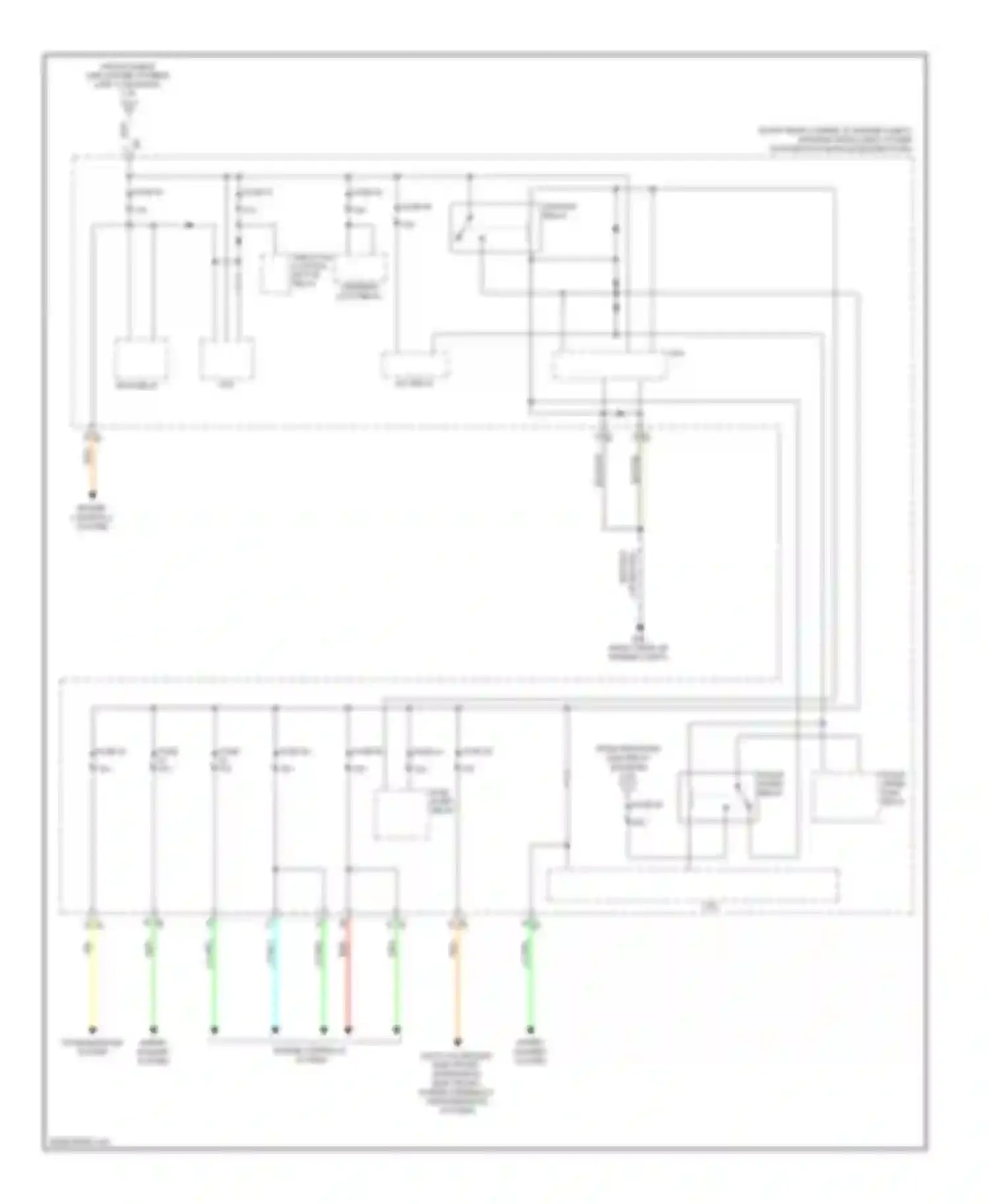 GT-R Nissan I facelift (2010-2014): Power distribution circuit (3 of 3)