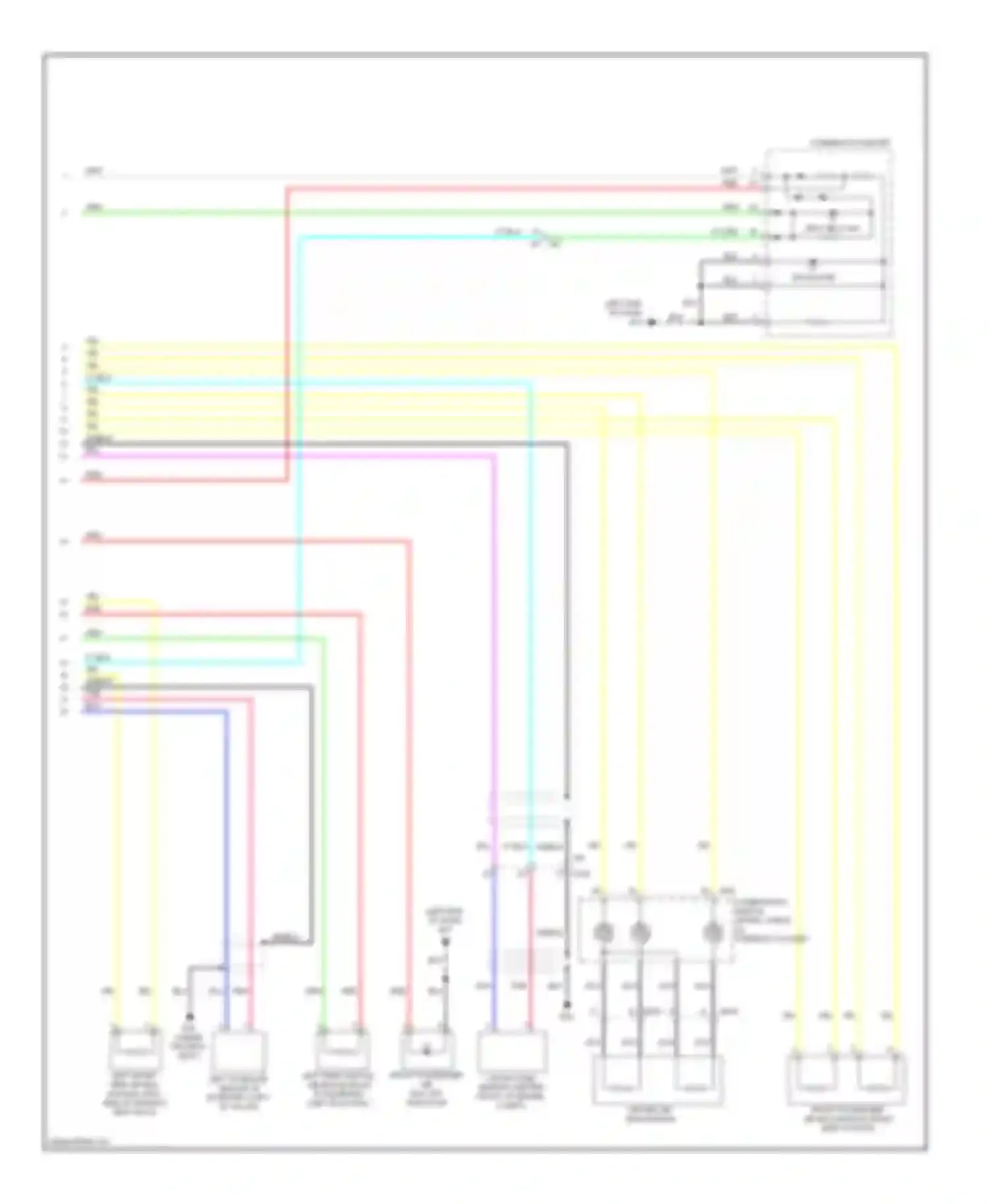 GT-R Nissan I facelift (2010-2014): Supplemental restraints circuit (2 of 2)