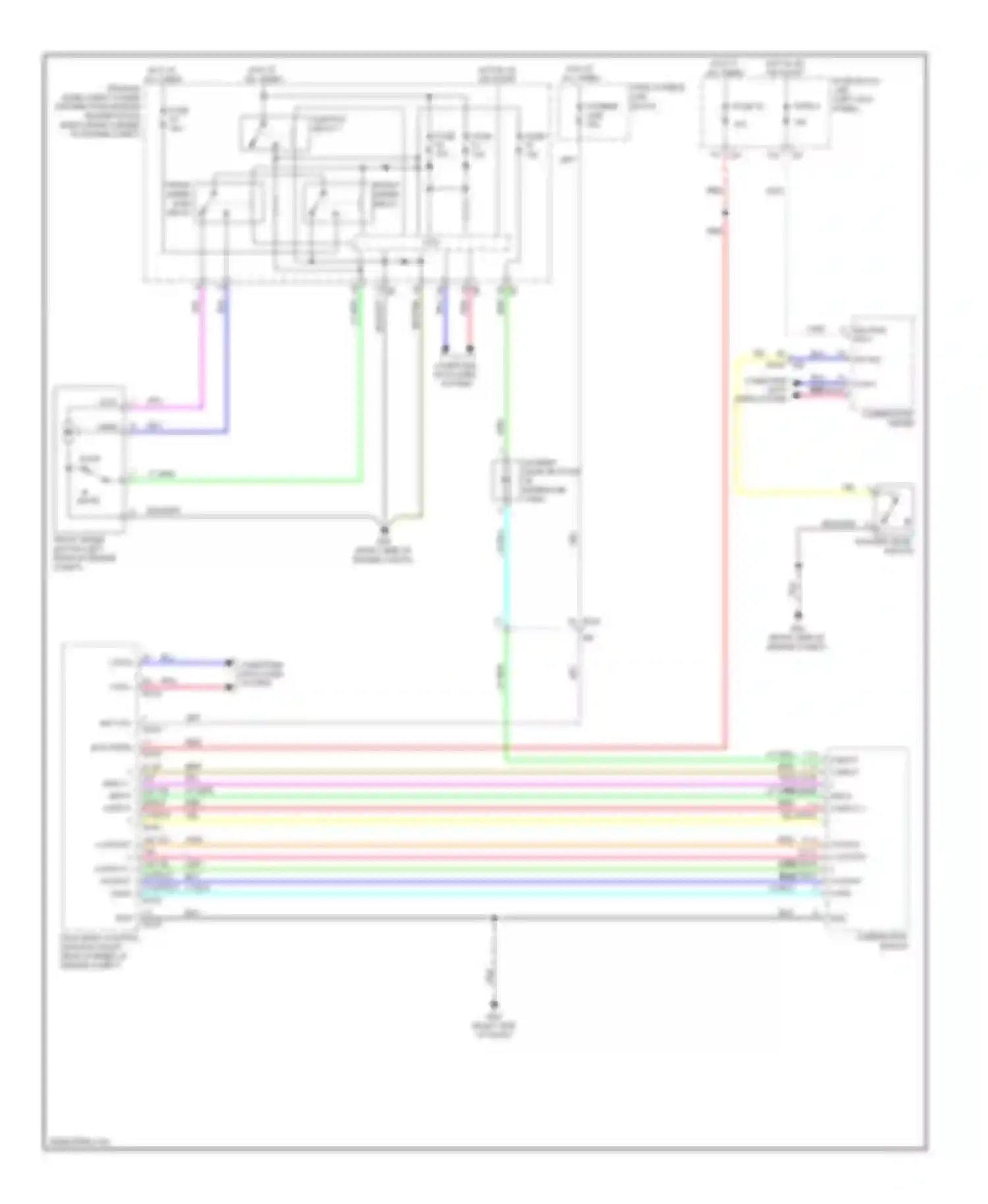 GT-R Nissan I facelift (2010-2014): Wiper/washer circuit