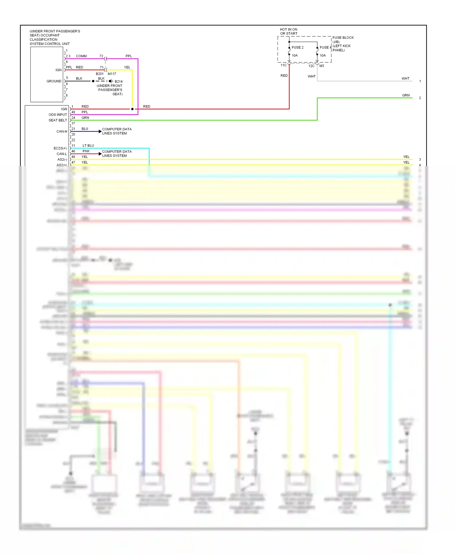 Wiring diagram computer data lines system for Nissan GT-R I facelift (2010-2014) (39 of 42)
