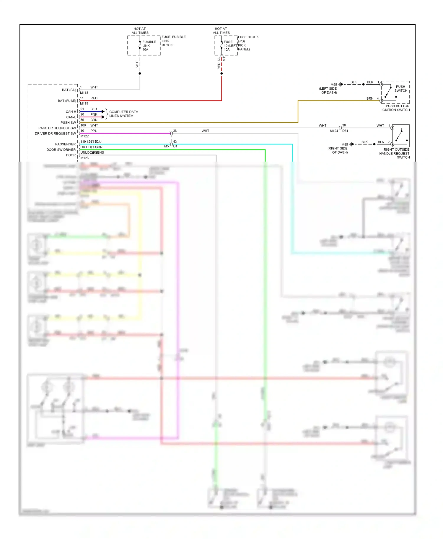 Wiring diagram computer data lines system for Nissan GT-R I facelift (2010-2014) (21 of 42)