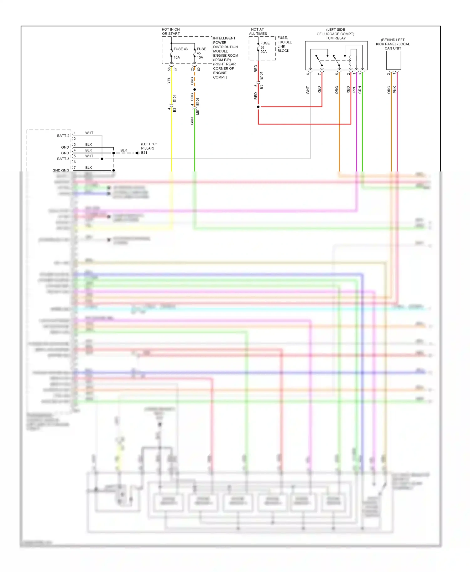 Wiring diagram computer data lines system for Nissan GT-R I facelift (2010-2014) (31 of 42)