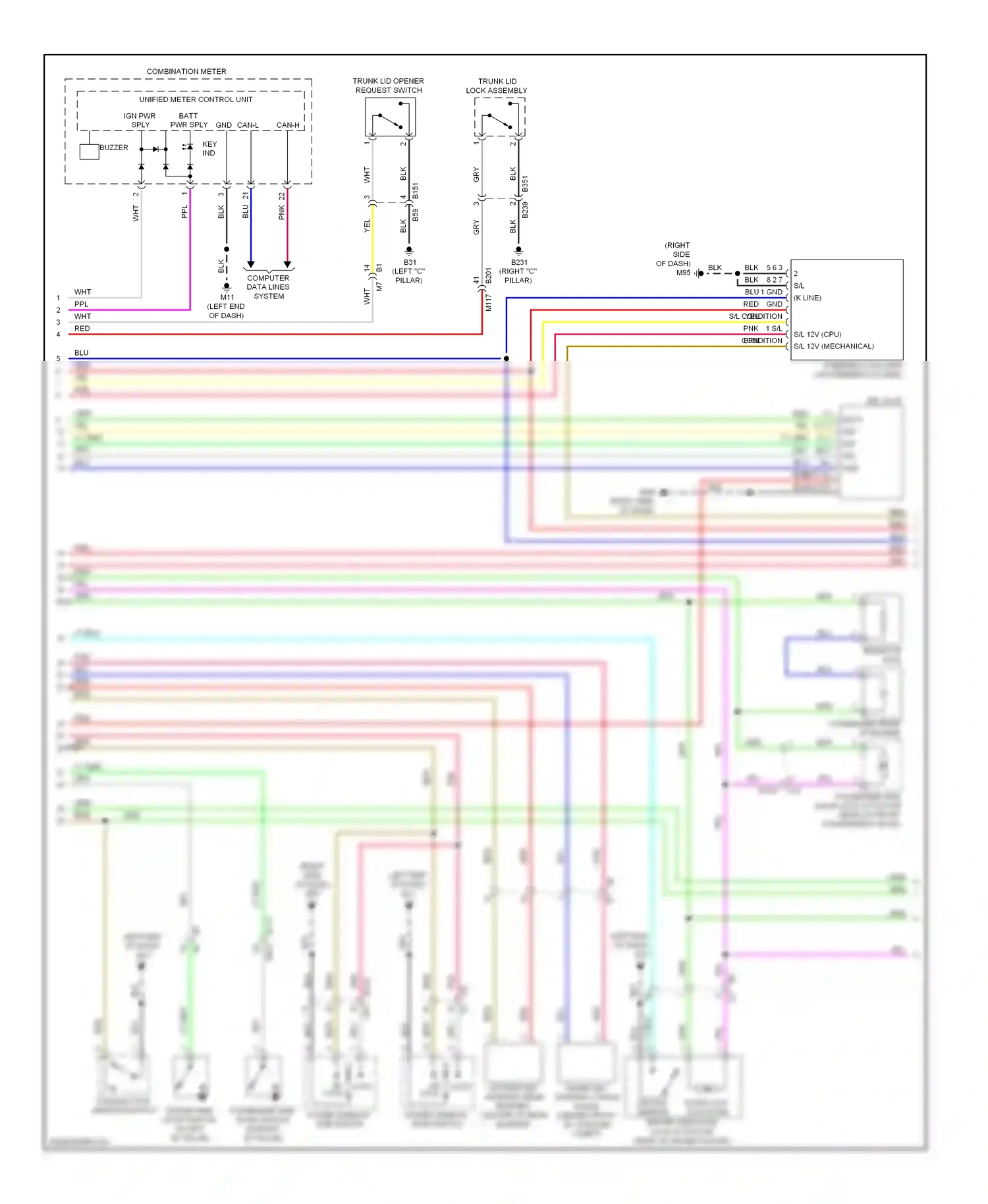 Wiring diagram computer data lines system for Nissan GT-R I facelift (2010-2014) (3 of 42)
