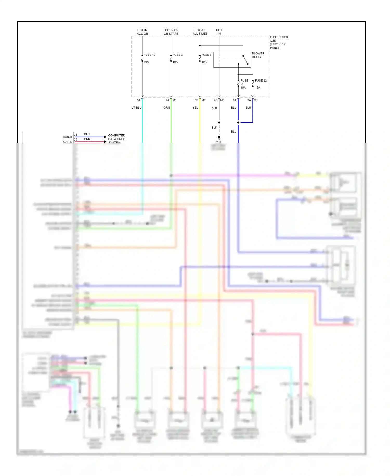 Wiring diagram computer data lines system for Nissan GT-R I facelift (2010-2014) (6 of 42)