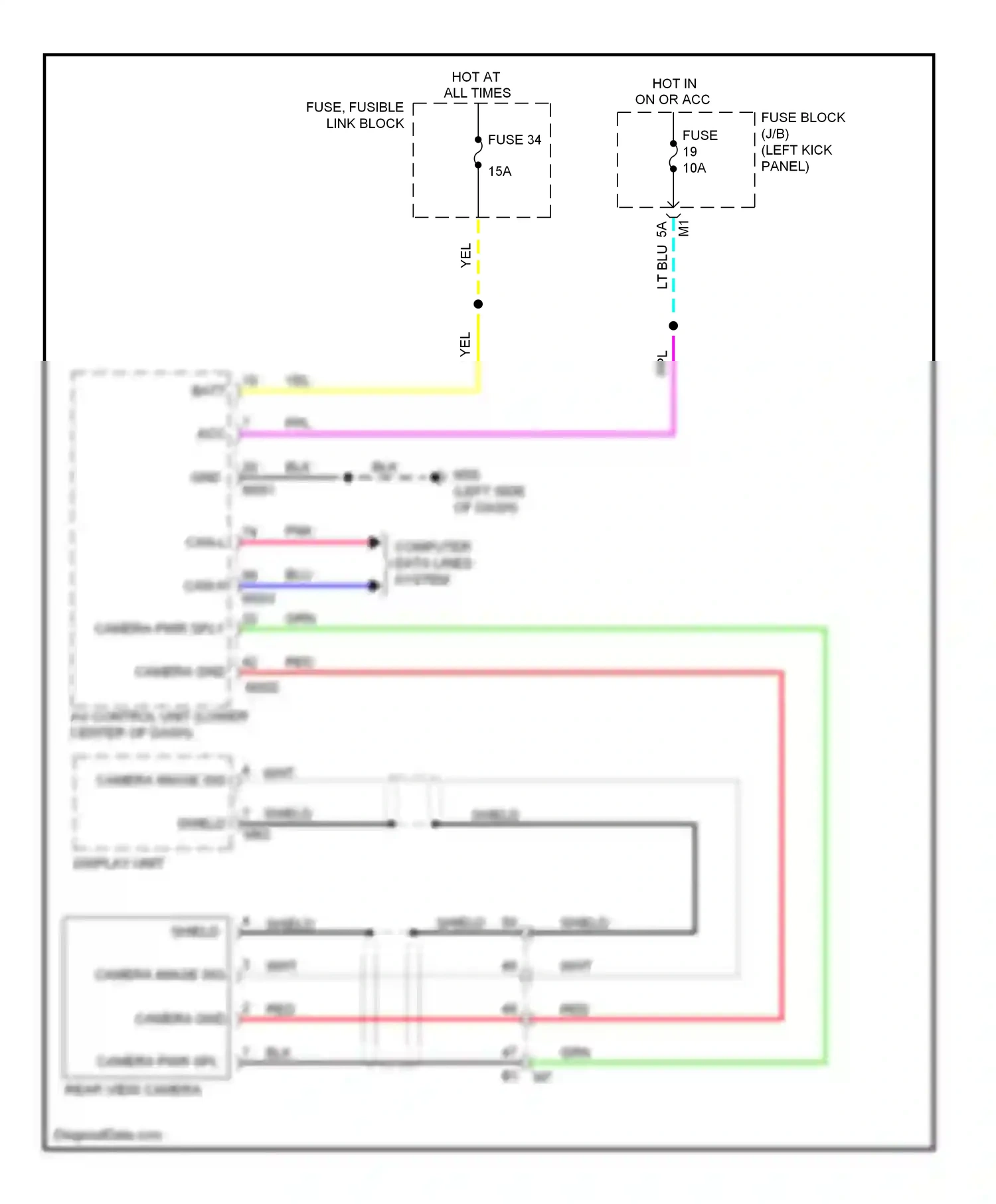 Wiring diagram computer data lines system for Nissan GT-R I facelift (2010-2014) (30 of 42)