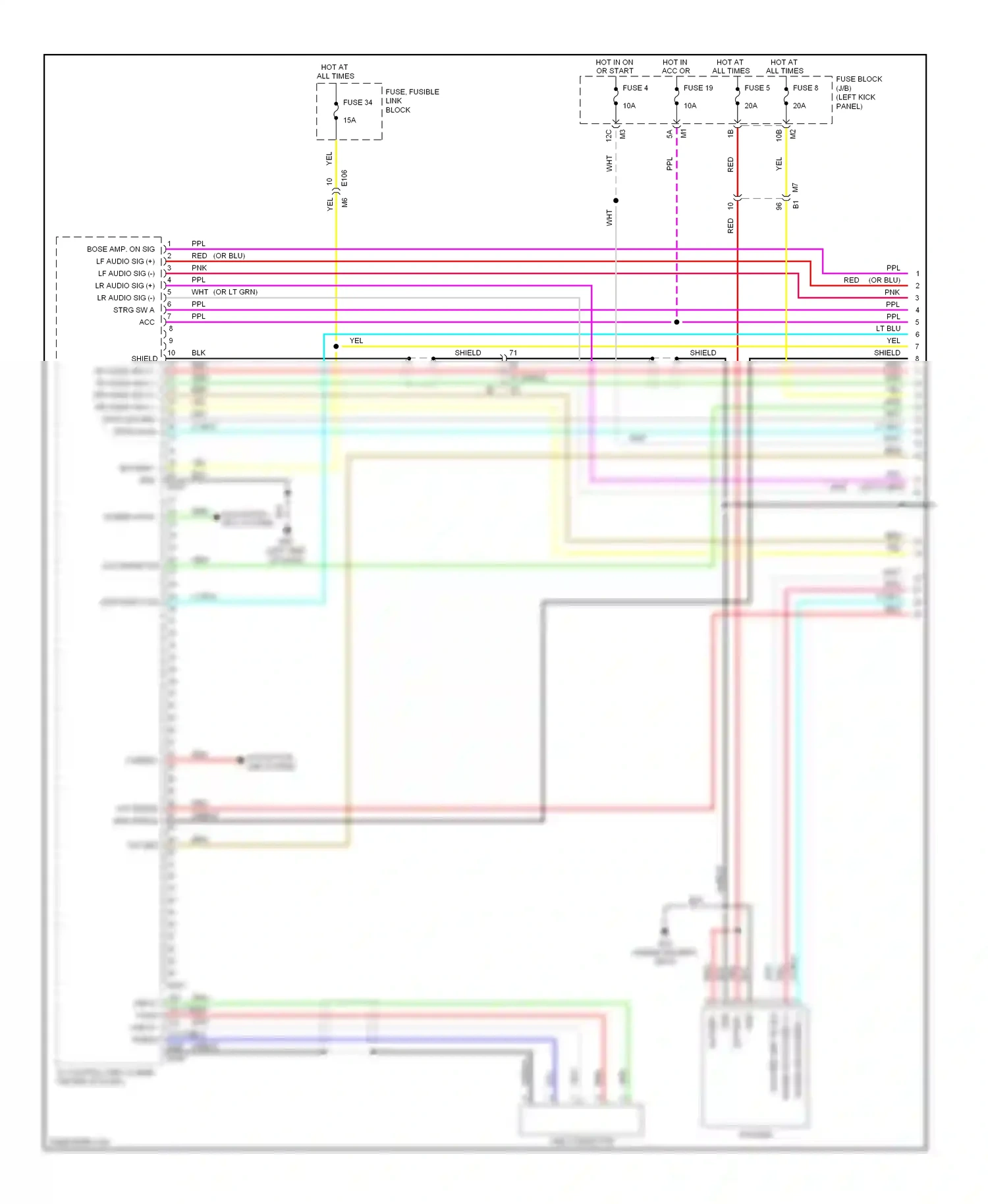 Wiring diagram disk eject sig for Nissan GT-R I facelift (2010-2014) (2 of 6)