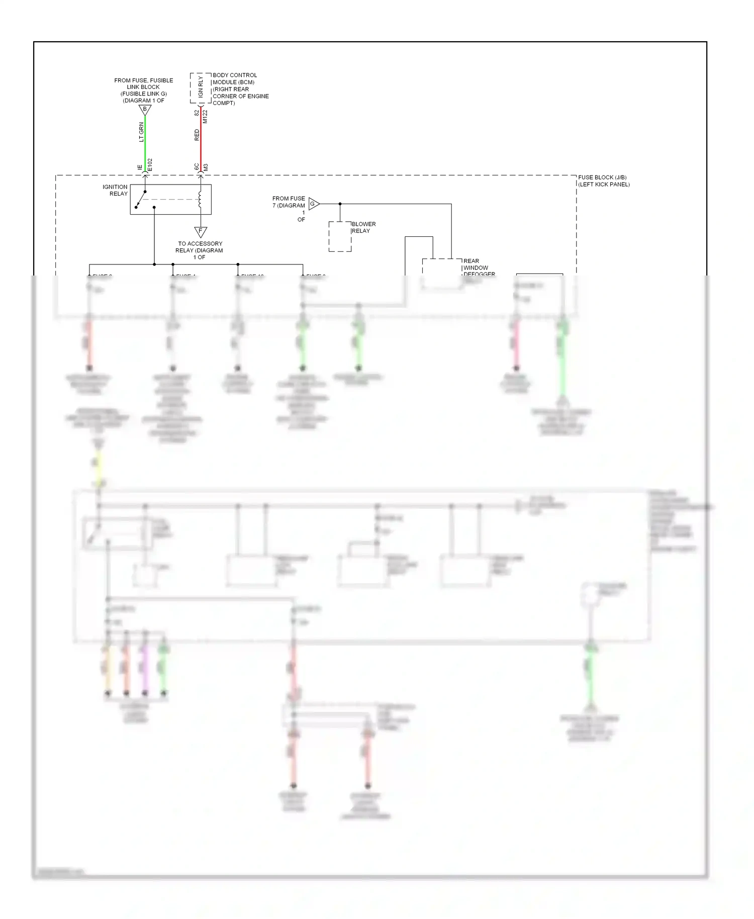 Wiring diagram engine controls system for Nissan GT-R I facelift (2010-2014) (4 of 5)
